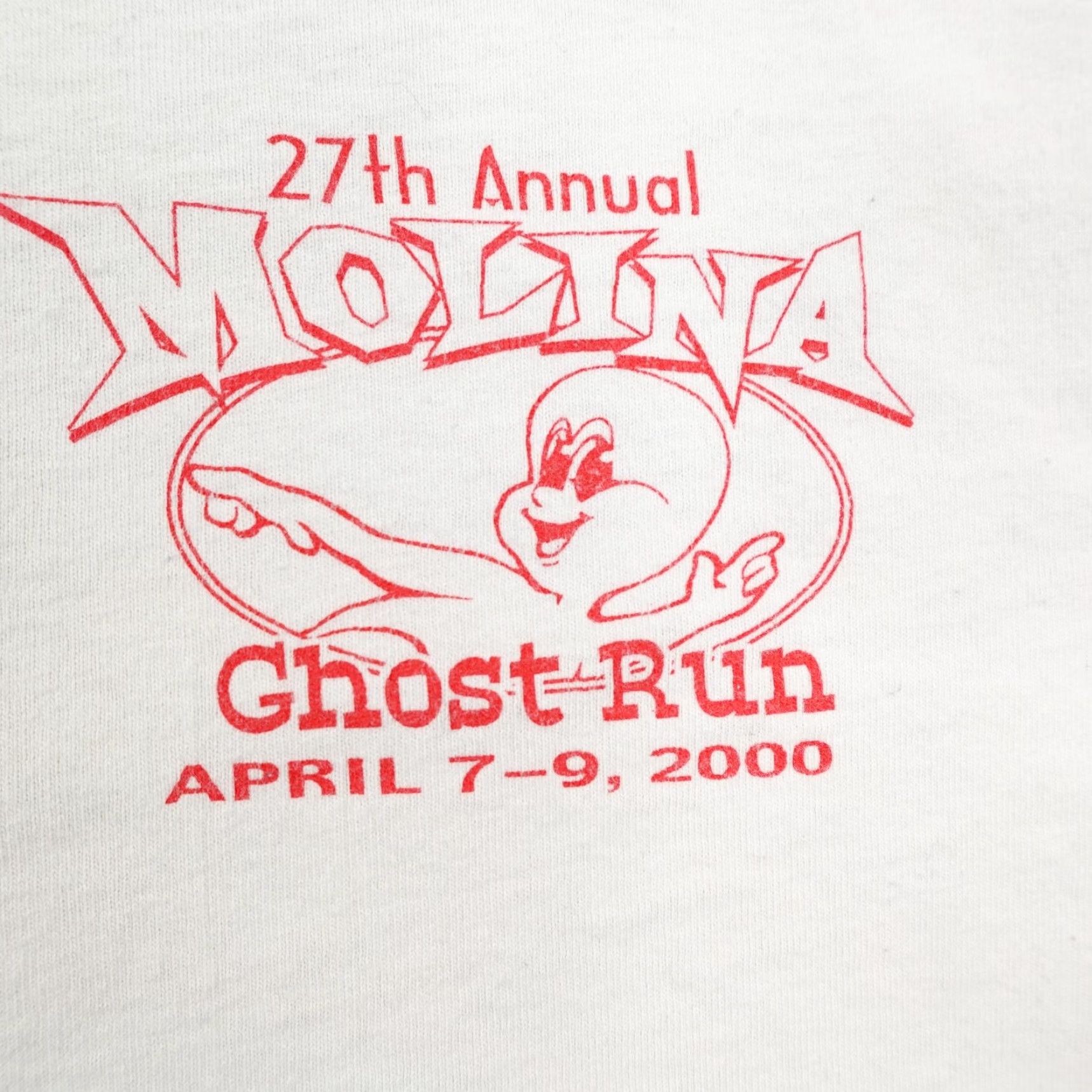 Hanes VINTAGE Molina Ghost Run Shirt Mens XL White Off Road 4x4 Trucks Y2K 2000 Tee Size US XL / EU 56 / 4 - 4 Thumbnail