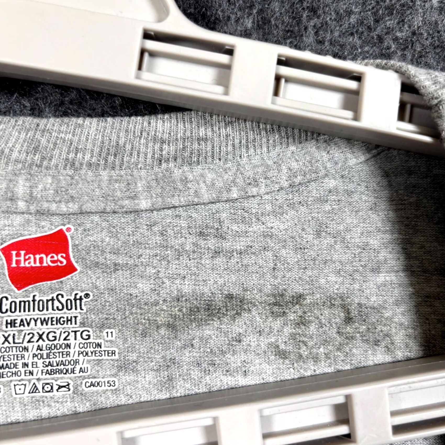 Hanes Hanes ComfortSoft Heavyweight T-Shirt Men's 2XL Gray Cotton Snap-on Operation Shirt Size US XXL / EU 58 / 5 - 7 Thumbnail