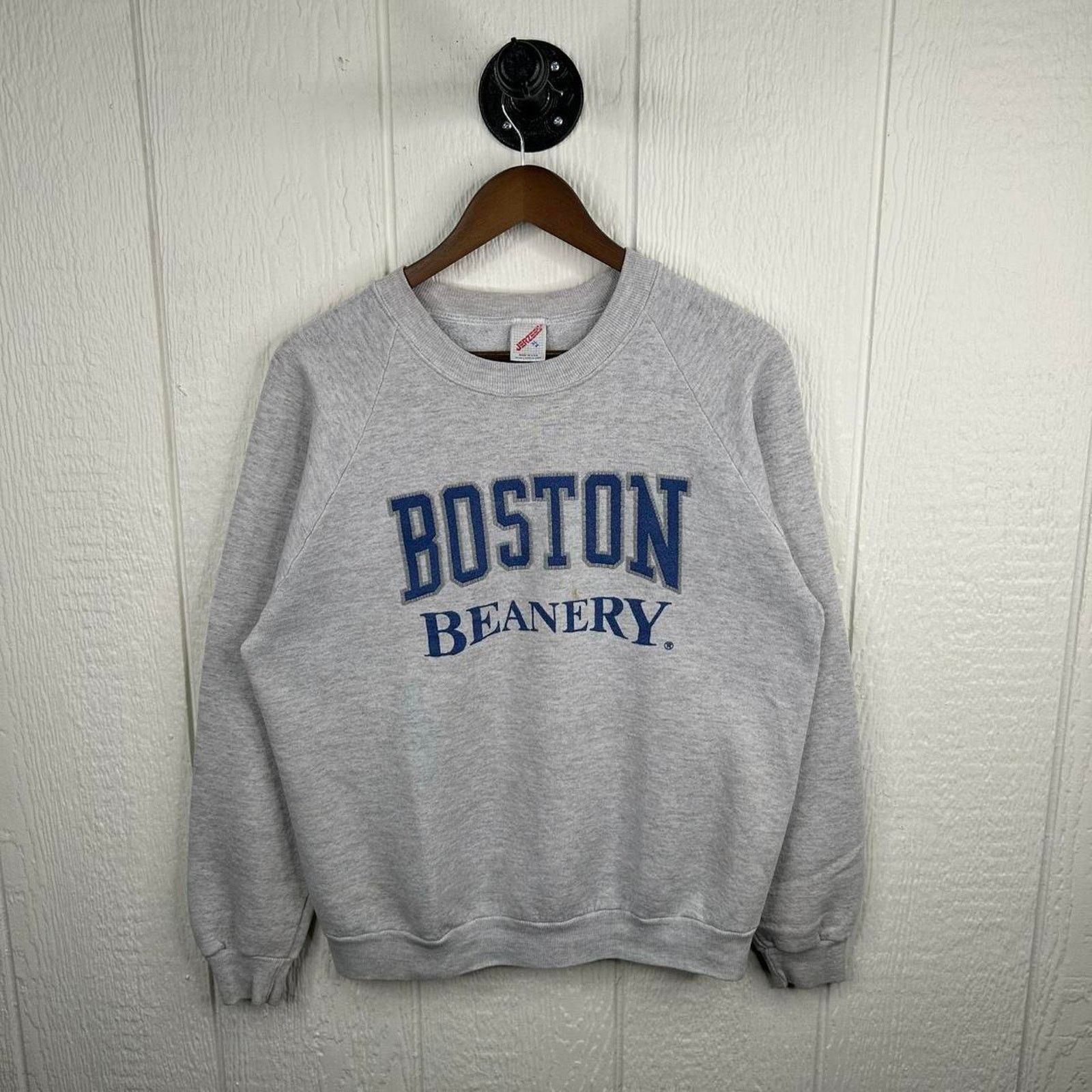 Jerzees Vintage 90’s Boston Beanery Grey Crewneck Size X-Large Size US XL / EU 56 / 4 - 1 Thumbnail