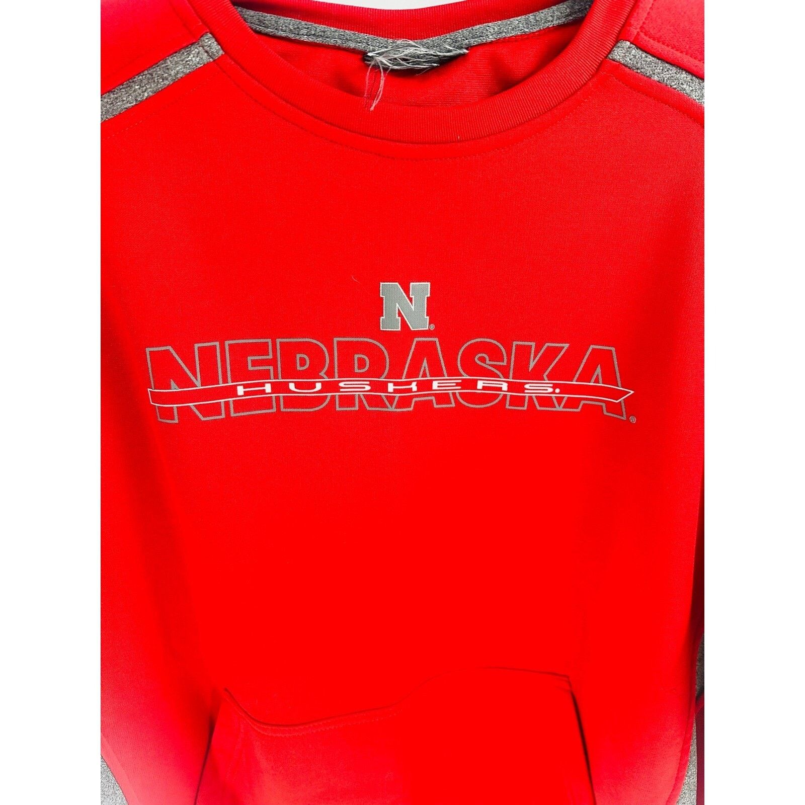 Pro Era Nebraska Huskers Sweatshirt Pullover Crewneck Red Gray Mens Size US XL / EU 56 / 4 - 1 Thumbnail