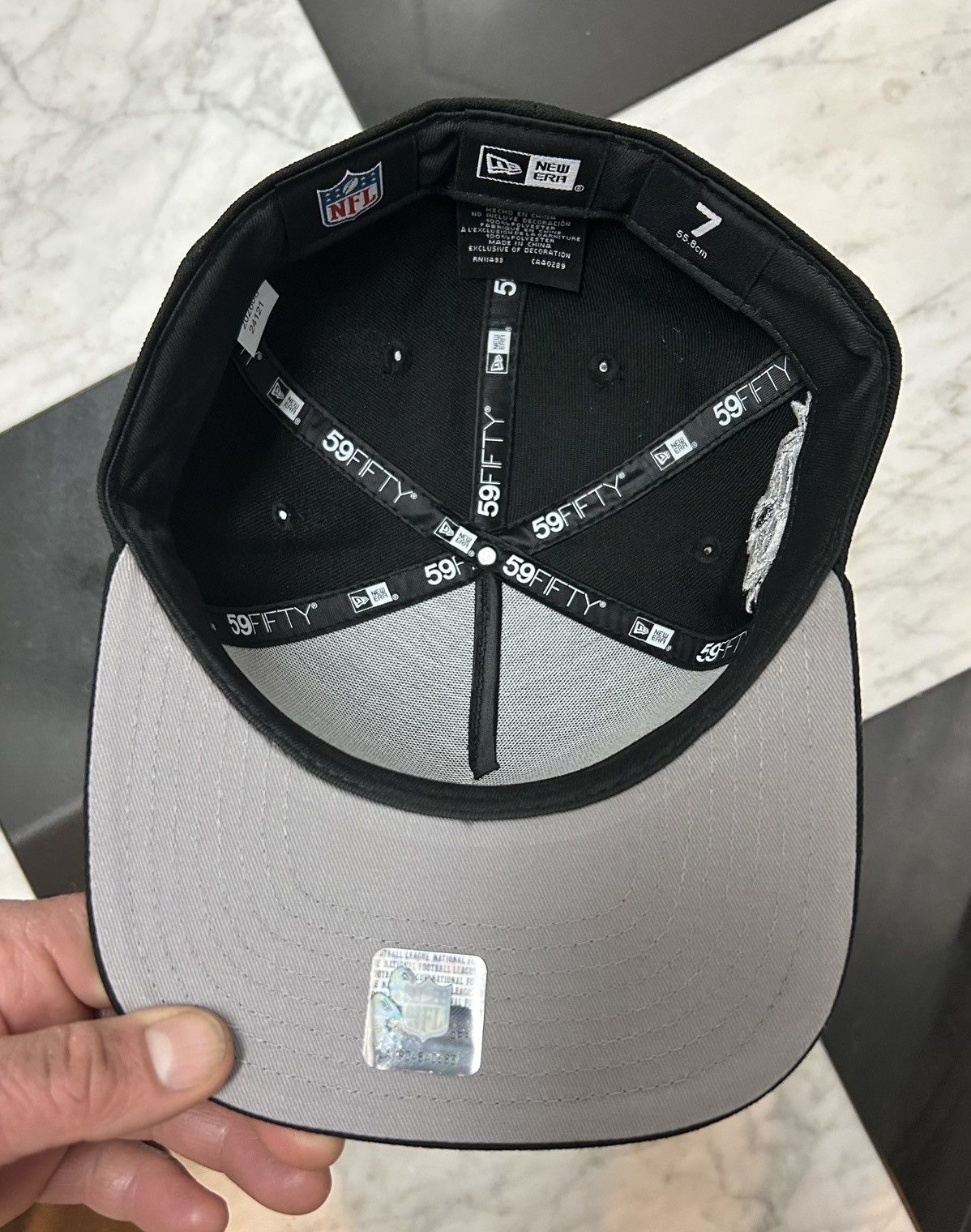New Era Exclusive Raiders A-Frame fitted size 7 Size ONE SIZE - 5 Thumbnail