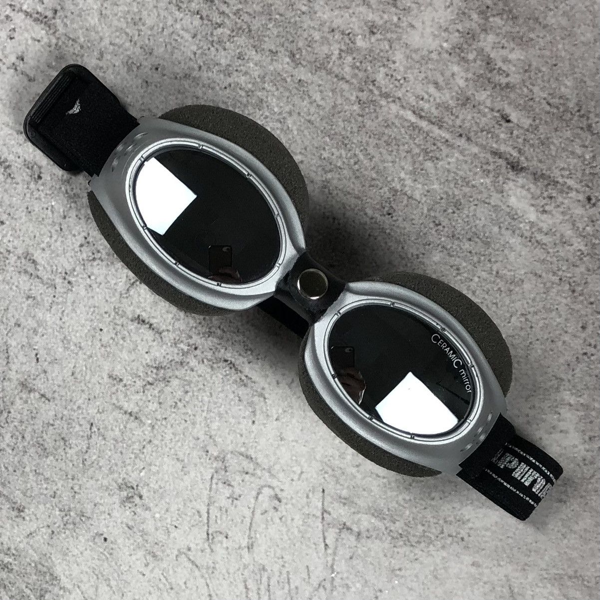 Vintage Y2K Steampunk Alpina Hypno Small Ceramic Mirror Sunglasses Size ONE SIZE - 3 Thumbnail
