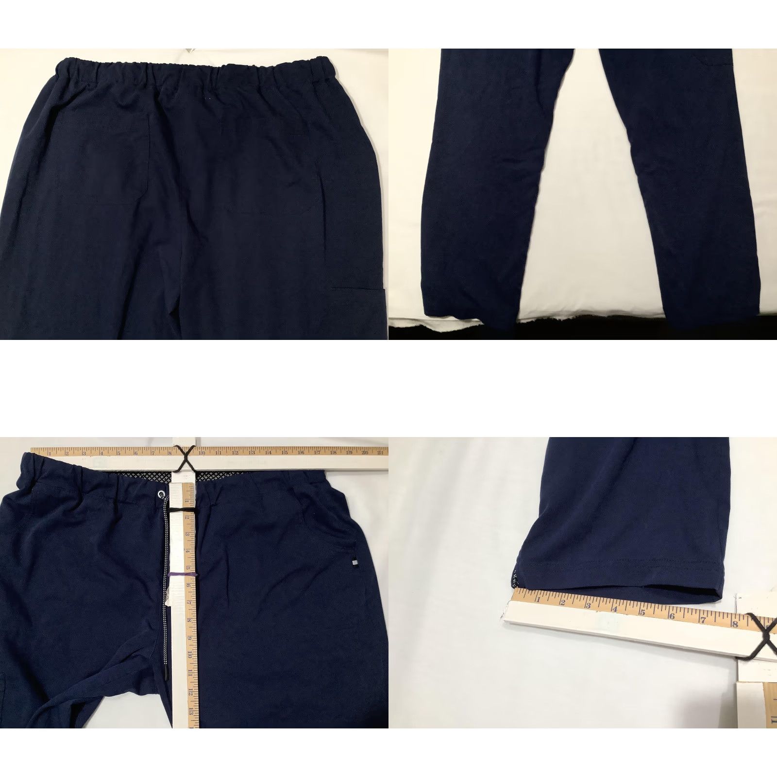 Koio Koi Pants Womens XL Blue Scrub Cargo Elastic Waist Drawstring Medical Workwear Size 40" / US 18 - 8 Thumbnail
