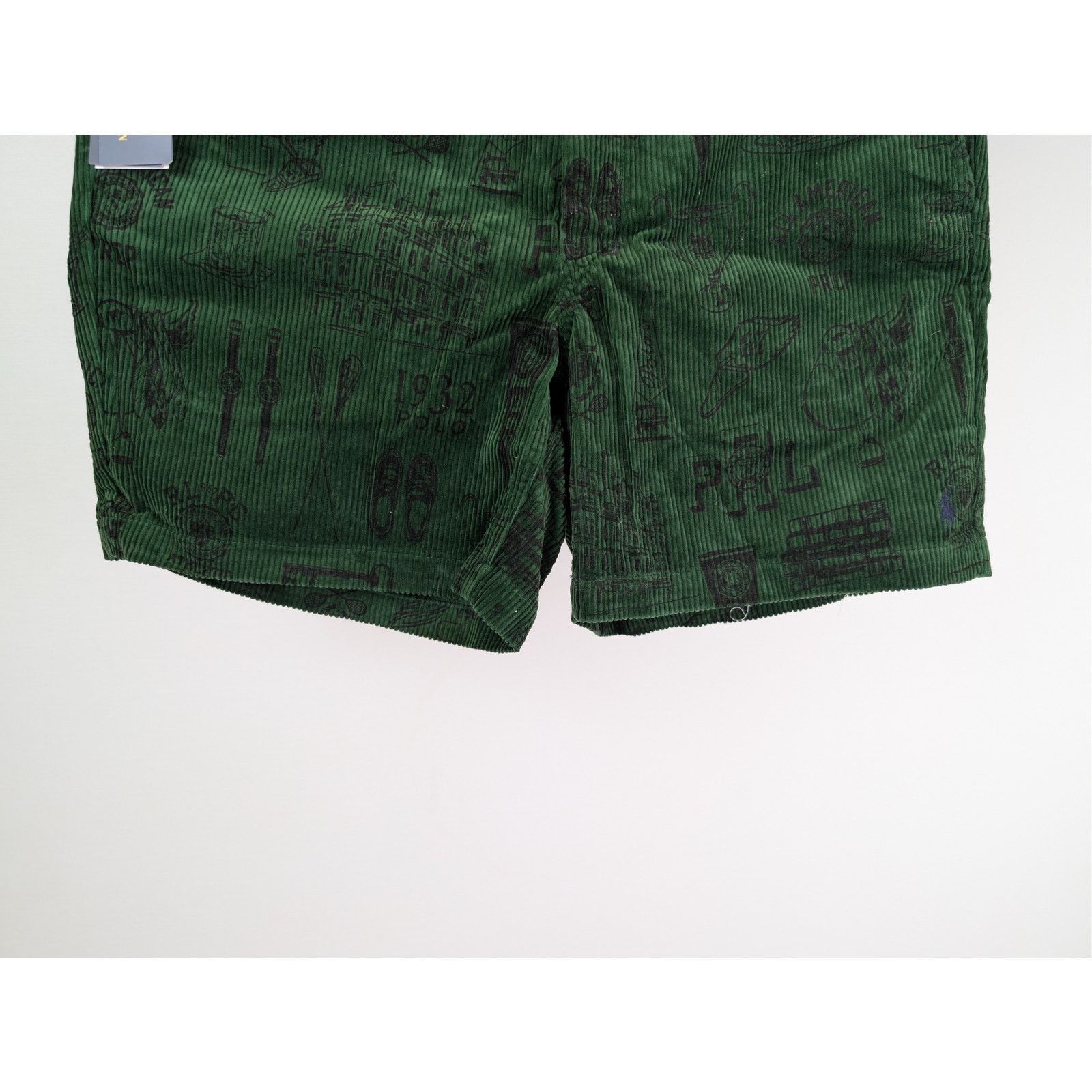 Polo Ralph Lauren o1rshd1 CC20 Velvet Shorts in Green Size US 32 / EU 48 - 4 Thumbnail