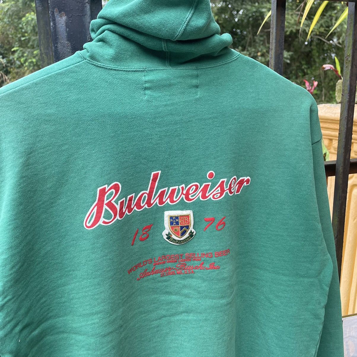 Budweiser × Vintage 🔥Vintage Budweiser Pullover Zipper Sweater Distress Hoodie Size US M / EU 48-50 / 2 - 3 Thumbnail
