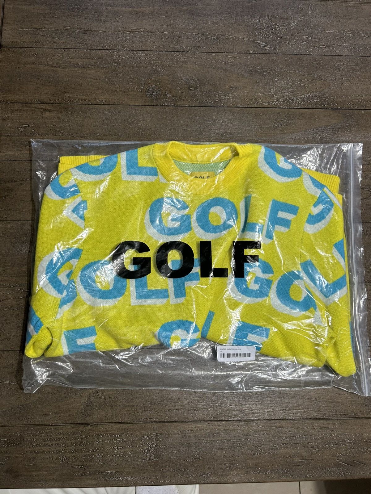 Golf Wang 3D Logo Sweater - Yellow Size US L / EU 52-54 / 3 - 3 Thumbnail