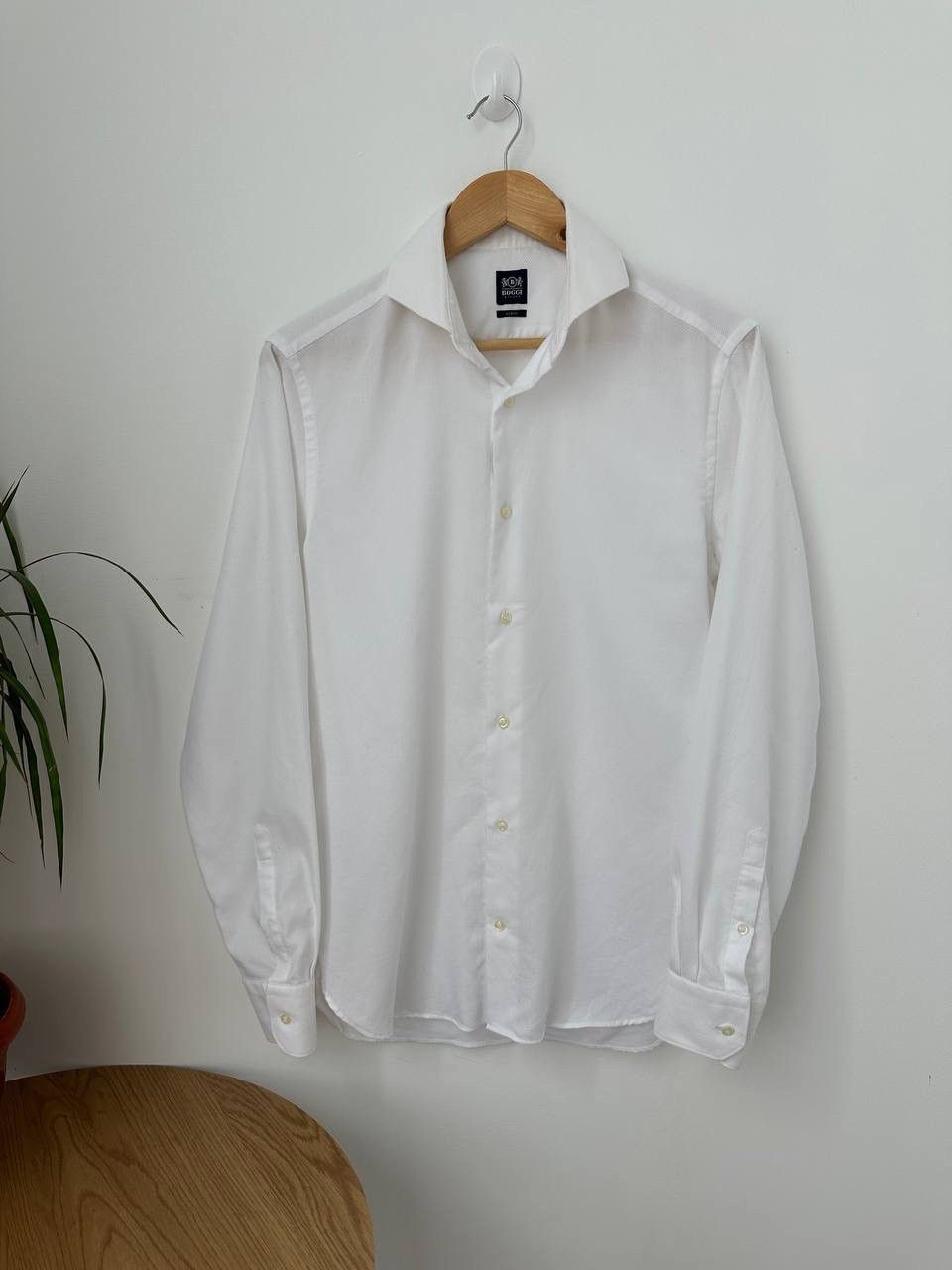 Boggi × Vintage Vintage Boggi Milano Whit Men’s Slim Fit Shirt Size US M / EU 48-50 / 2 - 4 Thumbnail