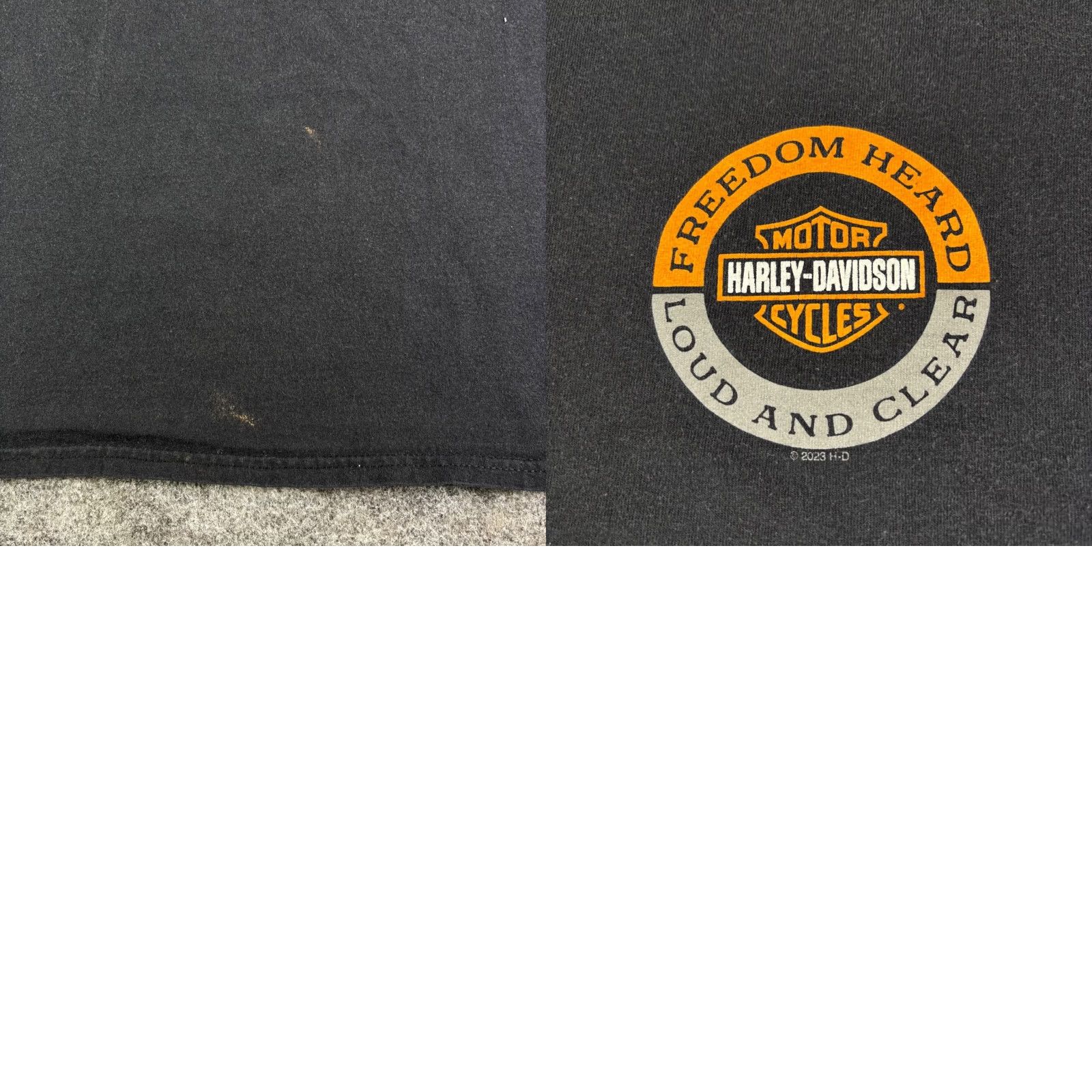 Harley Davidson VINTAGE Harley-Davidson Iron Valley T-Shirt Mens Black Short Sleeve XL 2023 USA Logo Graphic Print Cowboy Western Transportation Size US XL / EU 56 / 4 - 8 Thumbnail
