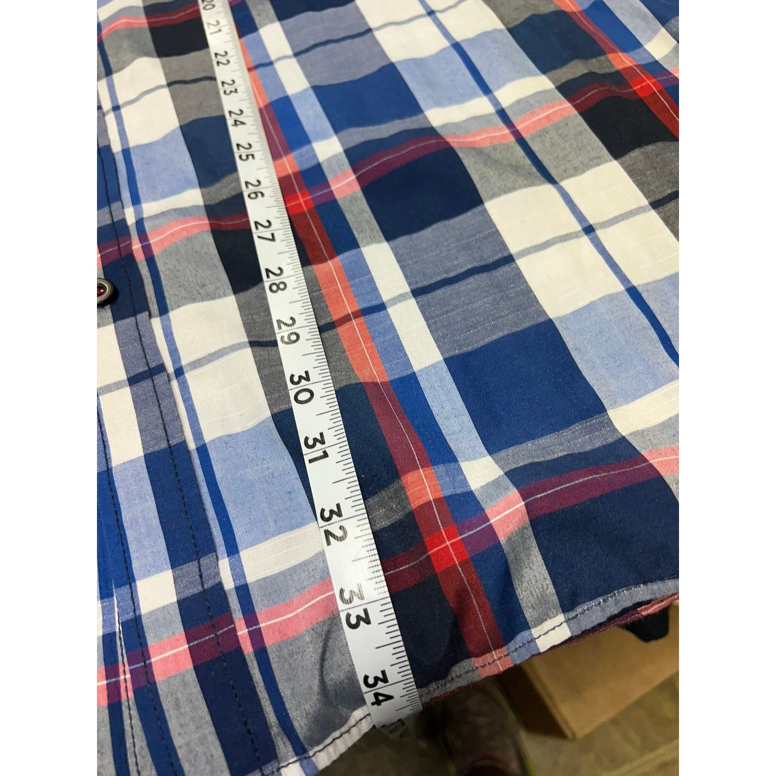 Eighty Eight Eighty Eight Platinum Button Up Shirt Blue Red Shirt 4XL 4X Size US XXL / EU 58 / 5 - 9 Thumbnail