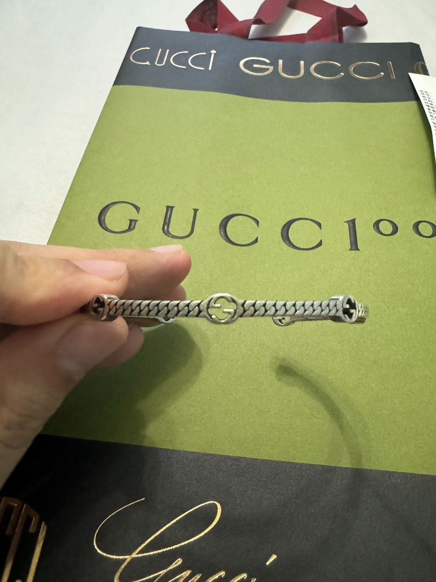 Gucci Gucci's new classic full-print silver bracelet 2501-Nextarr Size ONE SIZE - 3 Thumbnail