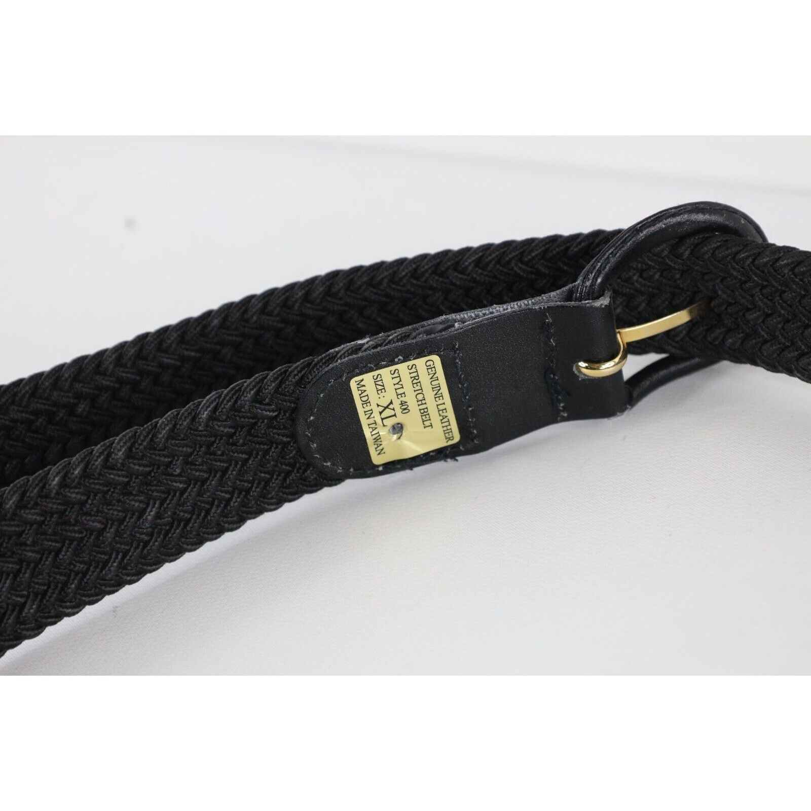 Vintage Deadstock Vintage 90s Streetwear Braided Stretch Belt Black Size ONE SIZE - 5 Thumbnail