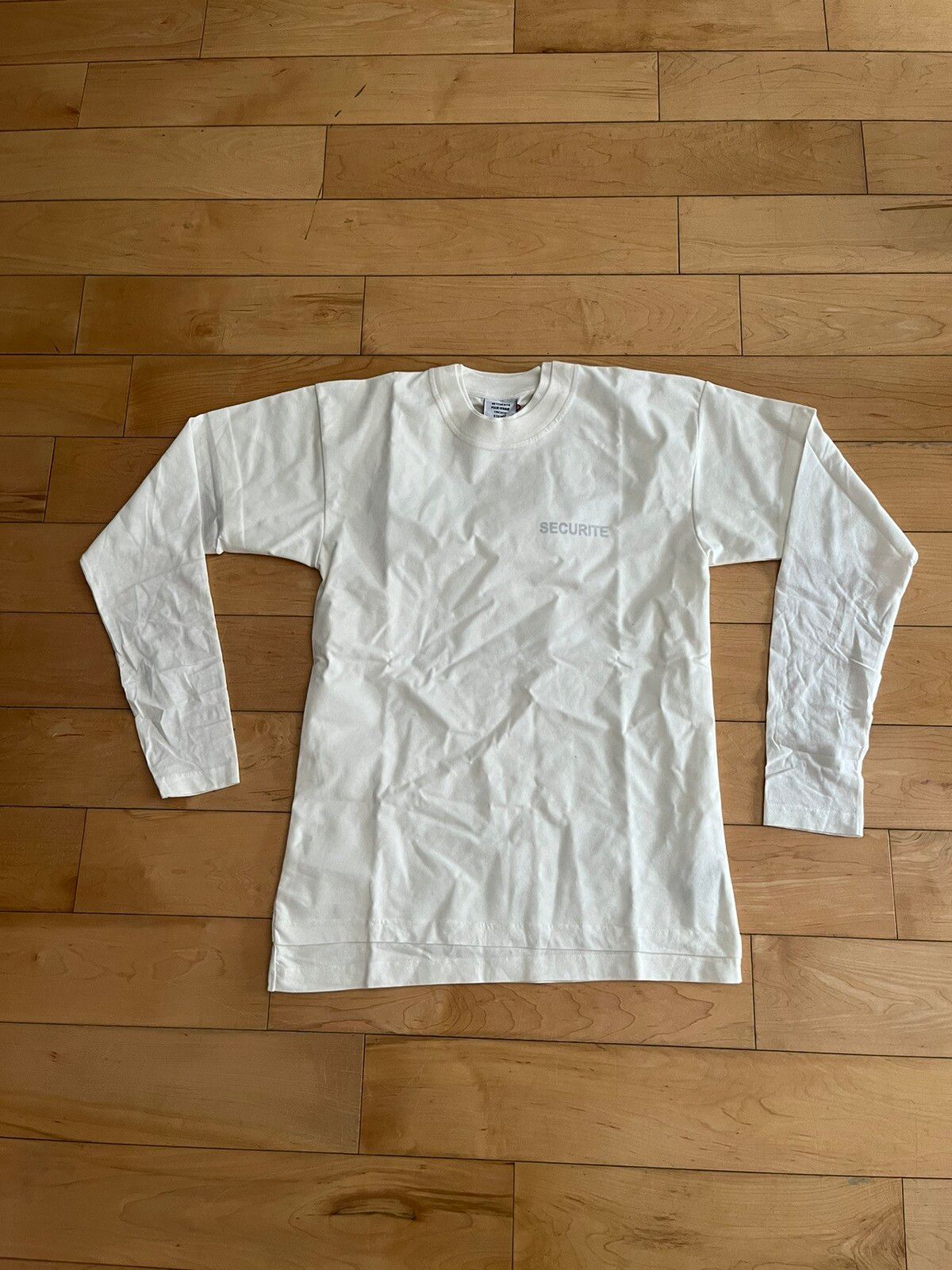 Pre-owned Vetements Nwt -  X Hanes Double Layer Security T-shirt In White