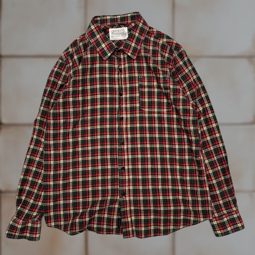 Joe Browns Gramicci Men's Button-Up Plaid Long Sleeve Lightweight Flannel Green L Size US L / EU 52-54 / 3 - 1 Thumbnail