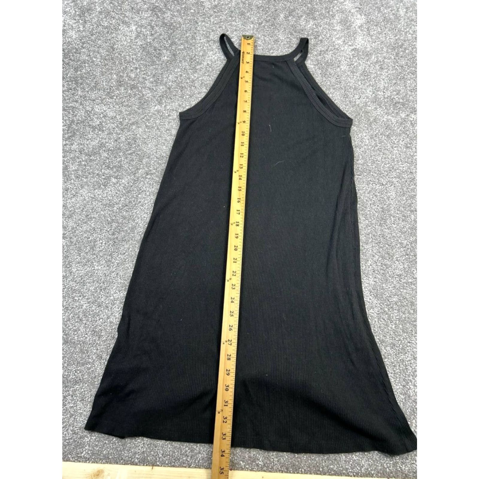 Madewell Madewell Dress Xs Womens Black Ribbed Knit Size XS / US 0-2 / IT 36-38 - 7 Thumbnail