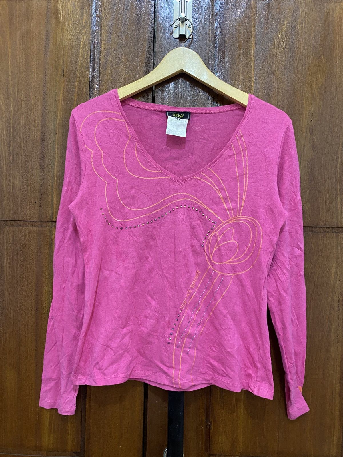 Versace Jeans Couture Versace JC Longsleeve Pink Size US XL / EU 56 / 4 - 1 Thumbnail