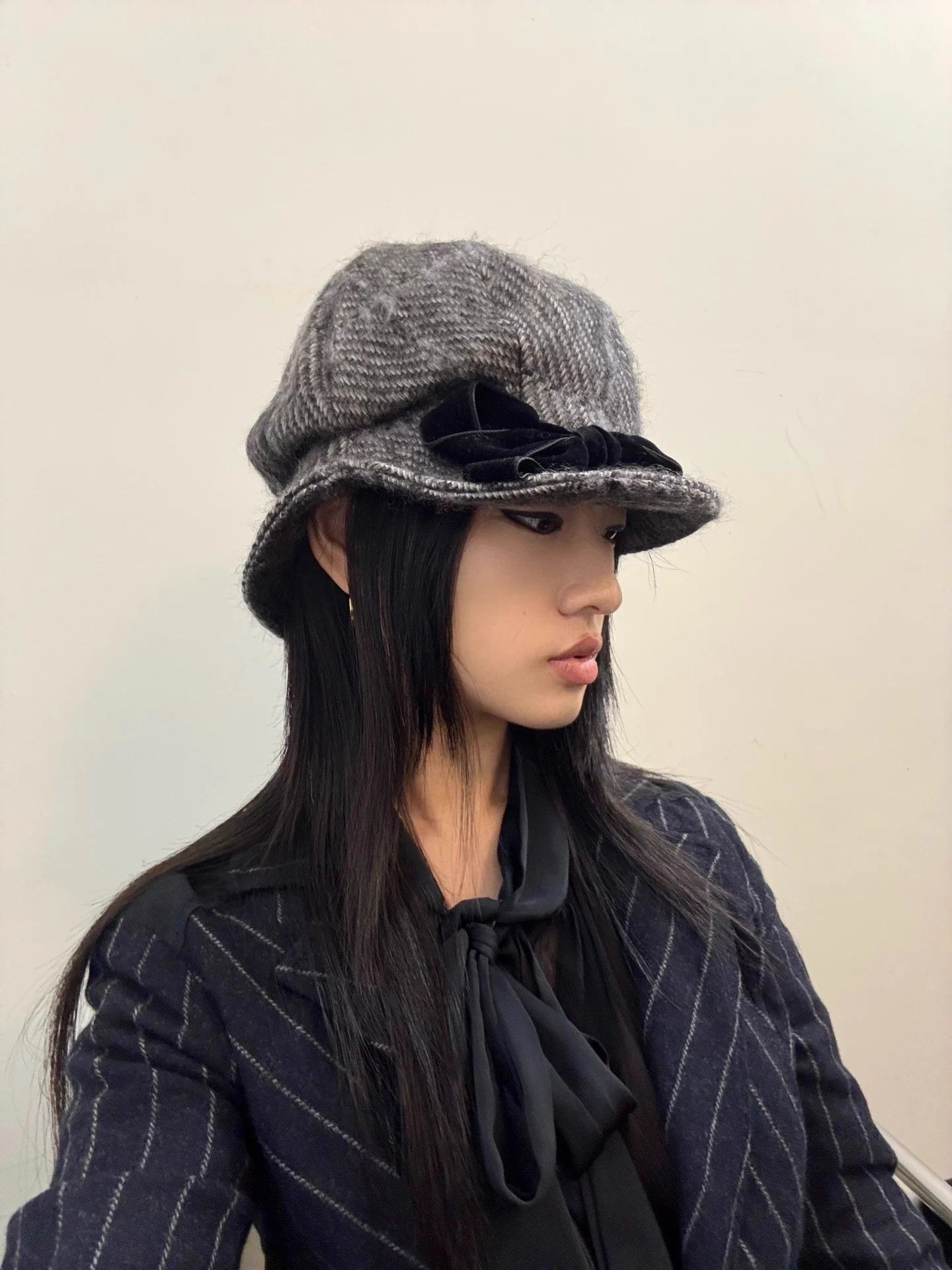CA4LA Vintage Ca4la Houndstooth Wool Beret Size ONE SIZE - 3 Thumbnail