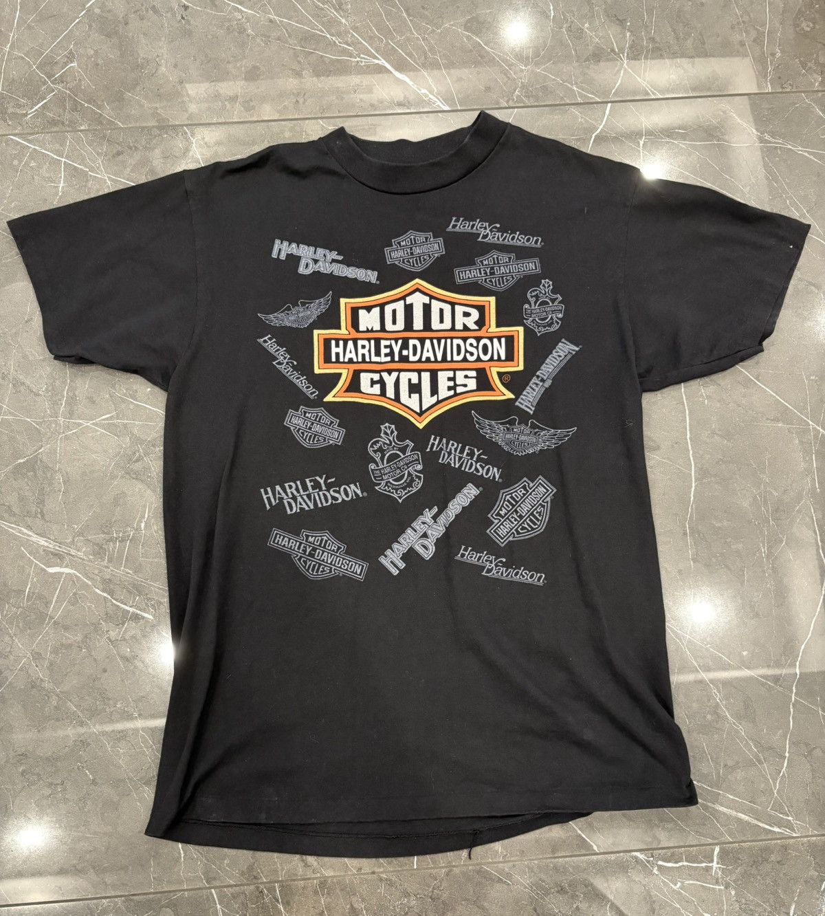 Harley Davidson VTG Vintage Harley Davidson Emblem Shirt Lightning Eagle Size US XL / EU 56 / 4 - 1 Thumbnail