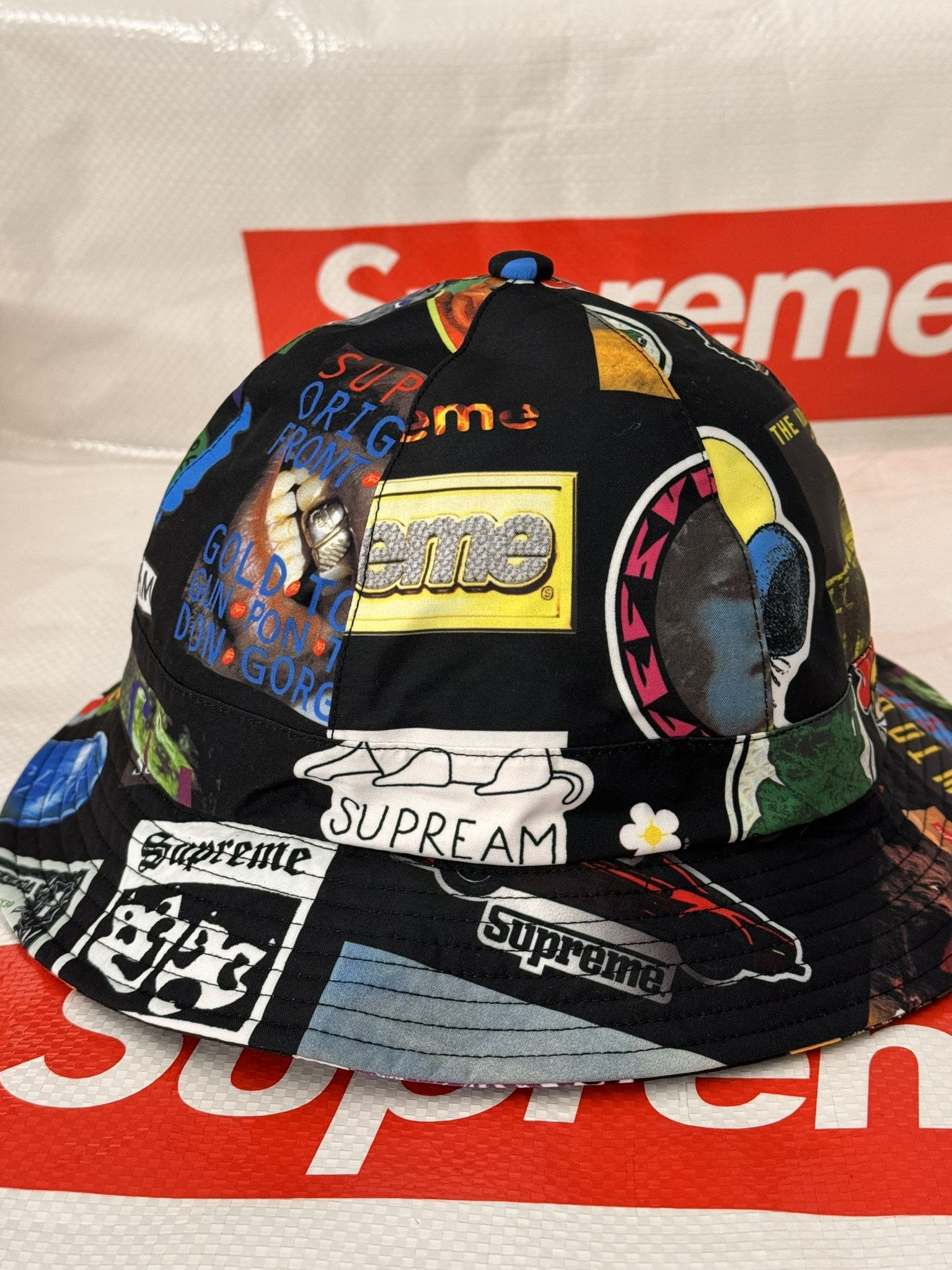 Supreme Supreme GORE-TEX Bell Hat Black Stickers M/L size | Grailed