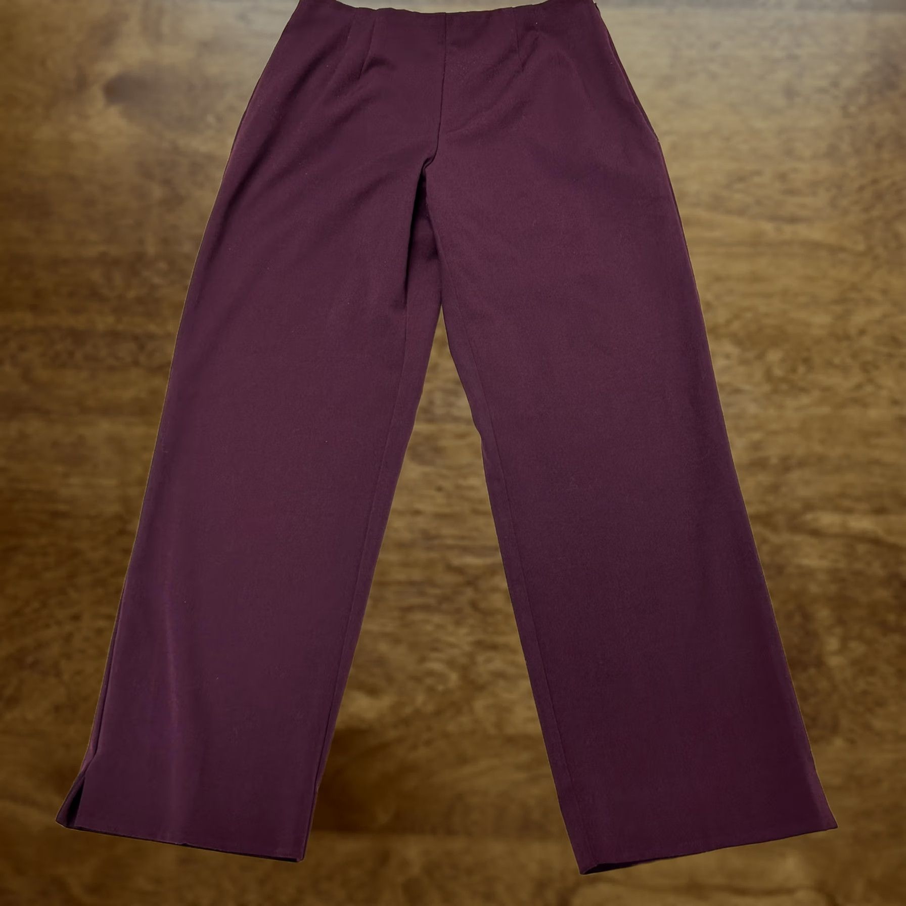 Vintage VINTAGE Fashion Bug Dress Pants Womens 10P Petite Red Twill Classic Zip Stretch Size 32" / US 10 / IT 46 - 1 Thumbnail