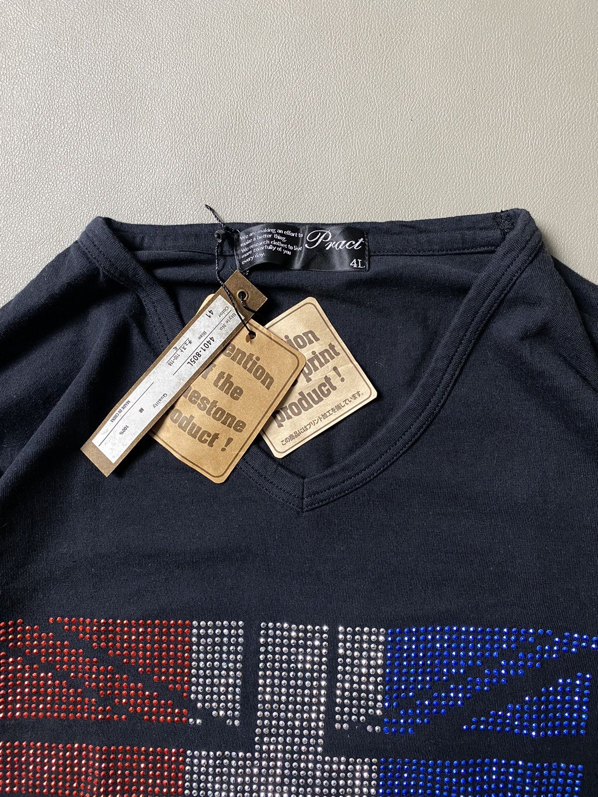 If Six Was Nine × Japanese Brand × Le Grande Bleu (L.G.B.) Pract Union Jack Poem Longsleeve Size US XL / EU 56 / 4 - 7 Thumbnail