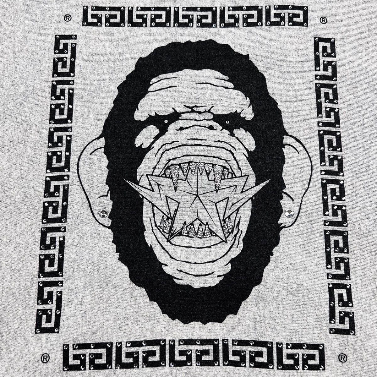 Bape Swarovski Ape Head S/S Crewneck Size US M / EU 48-50 / 2 - 2 Thumbnail