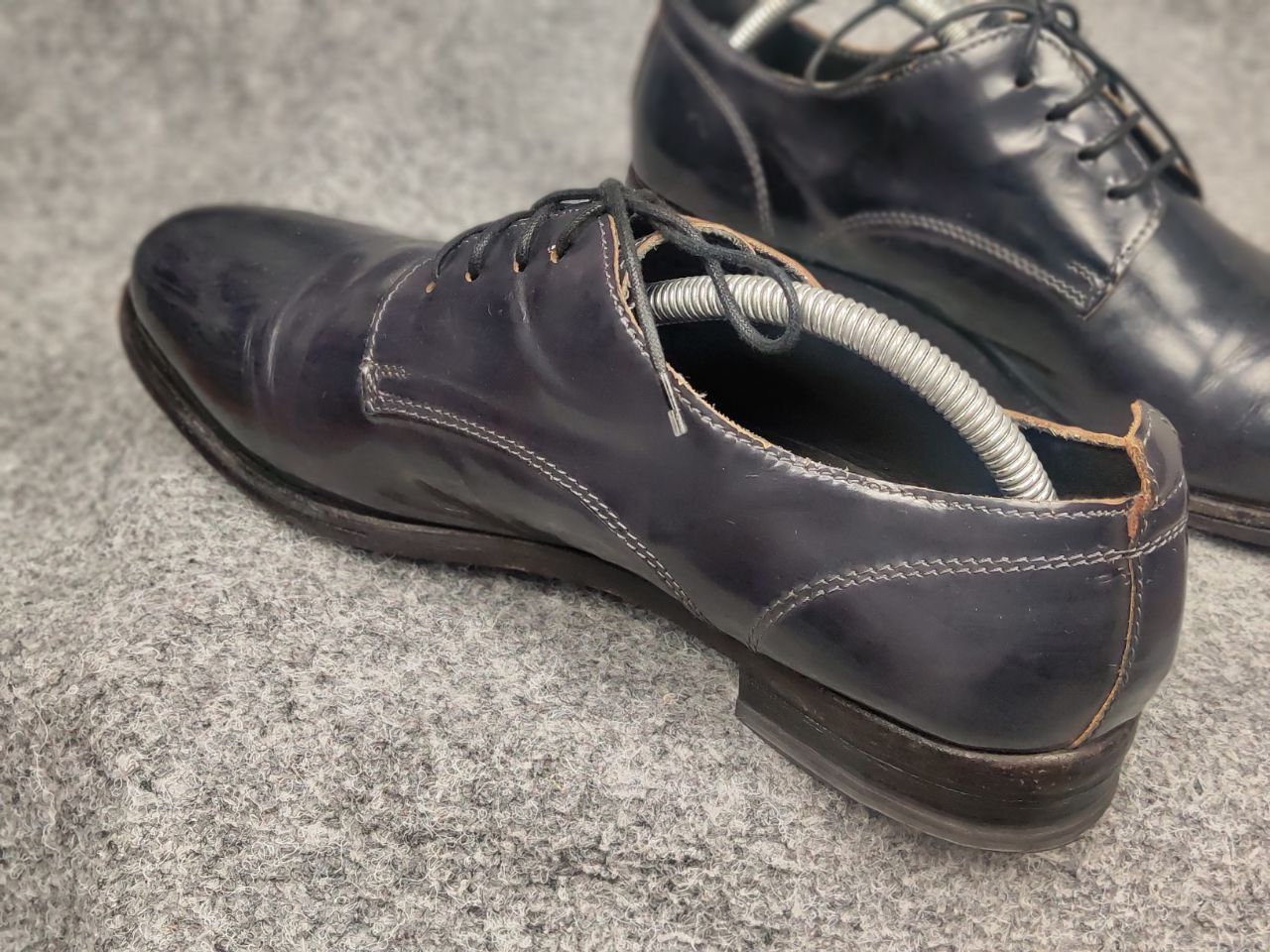 MoMA Moma Design Patent leather Navy lace-up avant garde Shoes Size US 8 / EU 41 - 18 Thumbnail