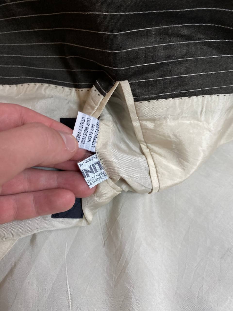 Hugo Boss Vintage Blazer Hugo Boss black striped Y2K Streetwear Size 40R - 6 Thumbnail