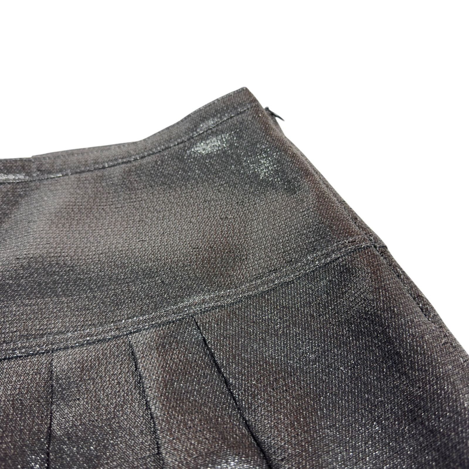Burberry × Vintage Burberry Gray Mini Skirt 8 Size 30" / US 8 / IT 44 - 3 Thumbnail