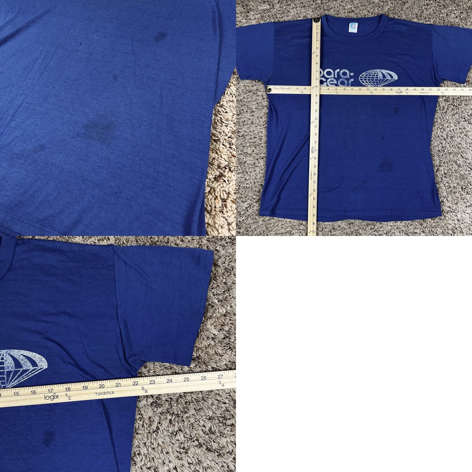 Russell Athletic VINTAGE Russell Athletic Para Gear Skydiving Graphic T-Shirt L Men Blue 90s Grunge USA Size US L / EU 52-54 / 3 - 8 Thumbnail
