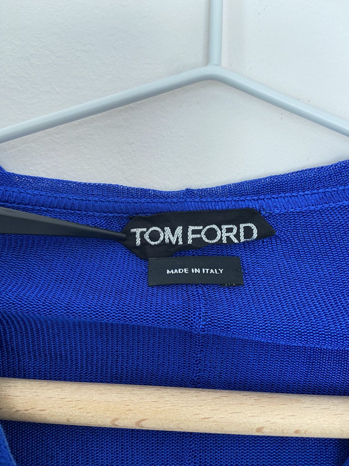 Tom Ford Tom Ford Blue Viscose Zip Hooded Dress Size S / US 4 / IT 40 - 2 Thumbnail