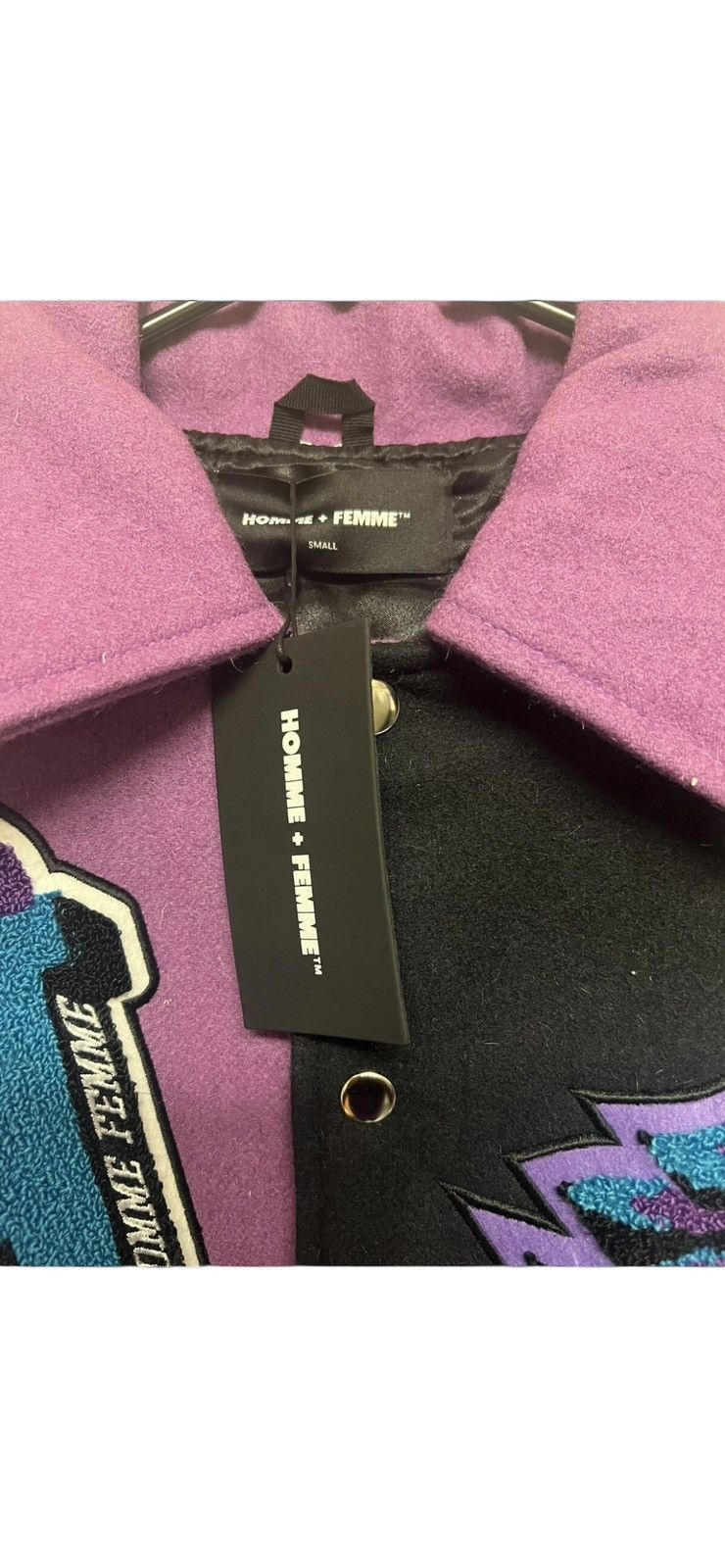 Homme + Femme La Homme Femme Small ( Fits Like Medium ) Varsity Jacket Purple Size US S / EU 44-46 / 1 - 9 Thumbnail