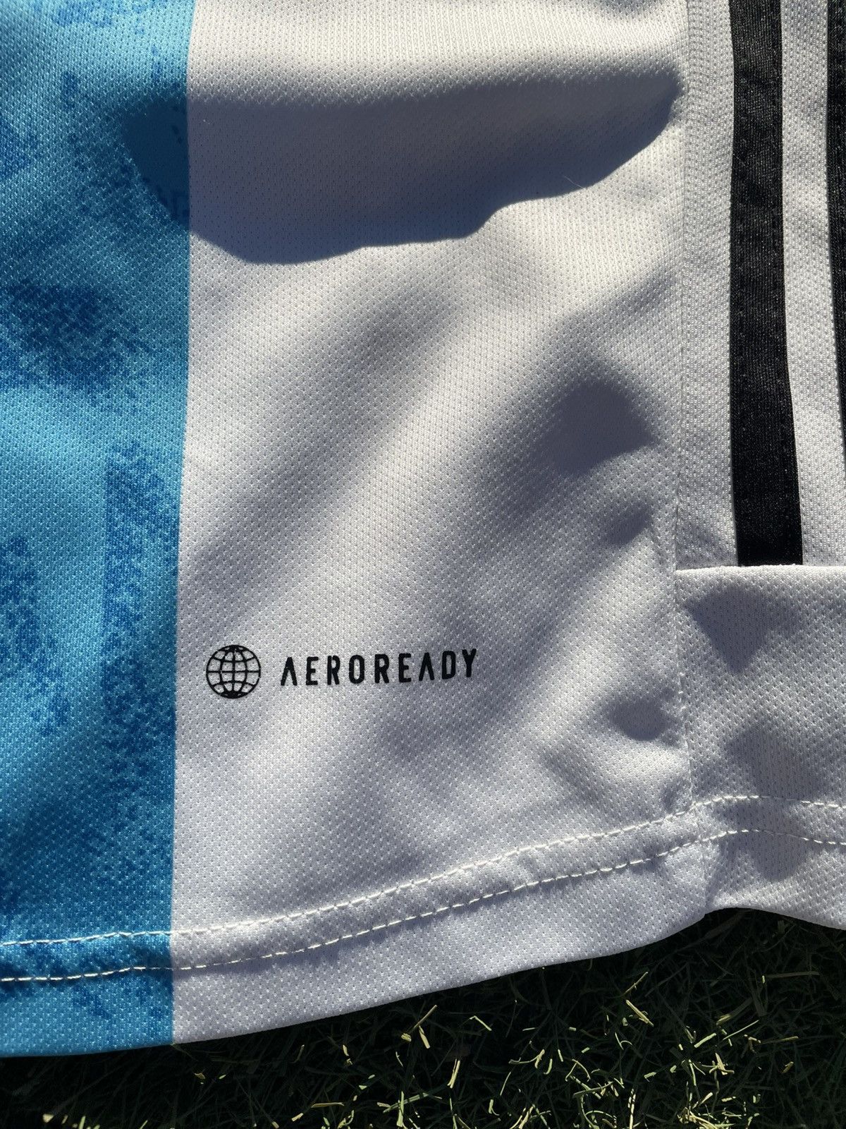 Adidas Adidas Argentina 2022 World Cup Authentic Home Jersey #7 Size US L / EU 52-54 / 3 - 3 Thumbnail