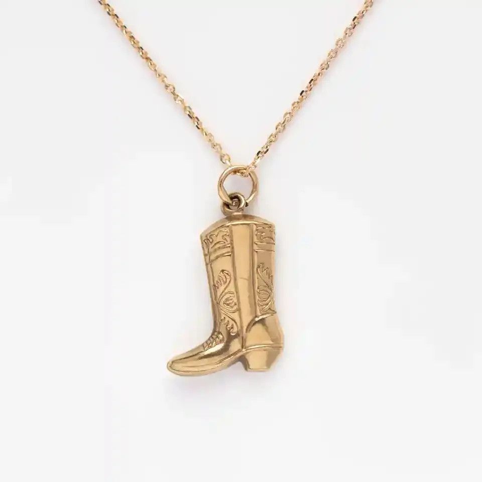 Other Cowboy Boots Pendant Necklace Size ONE SIZE - 1 Thumbnail