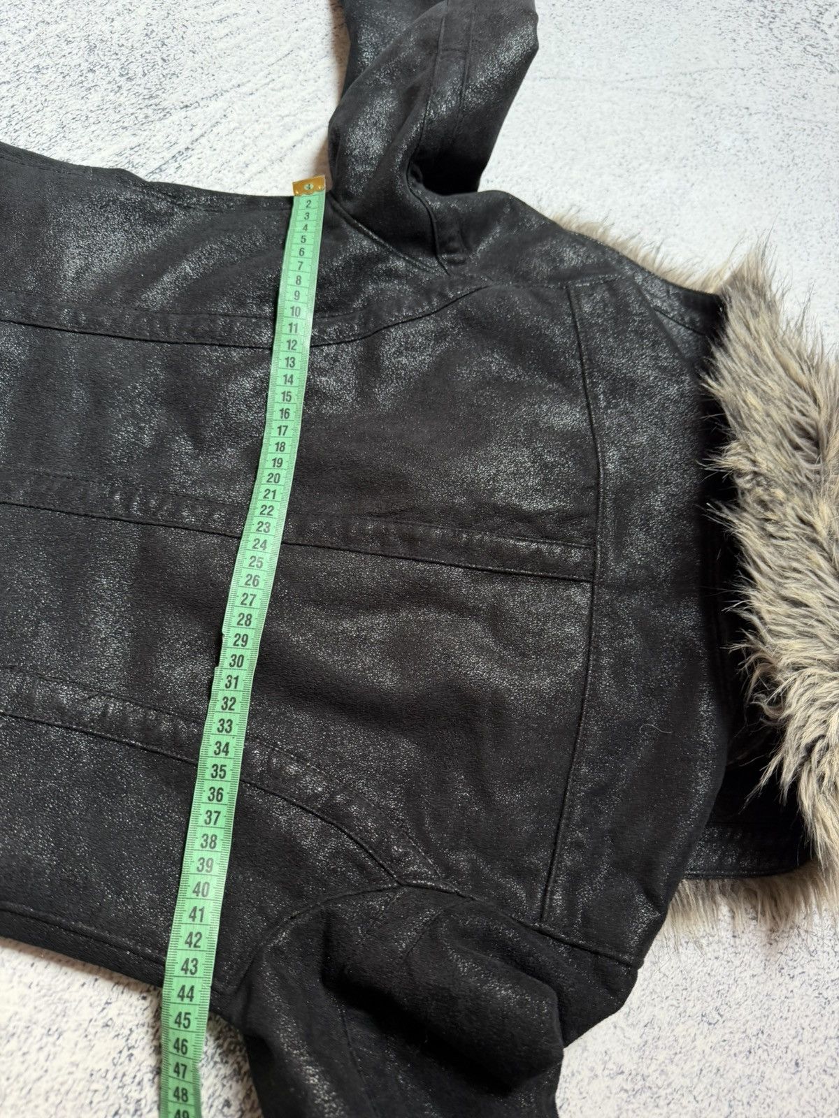 Giorgio Armani Rare! Rick Owens Style Faux Fur Short Jacket Y2K Opium Size M / US 6-8 / IT 42-44 - 19 Thumbnail
