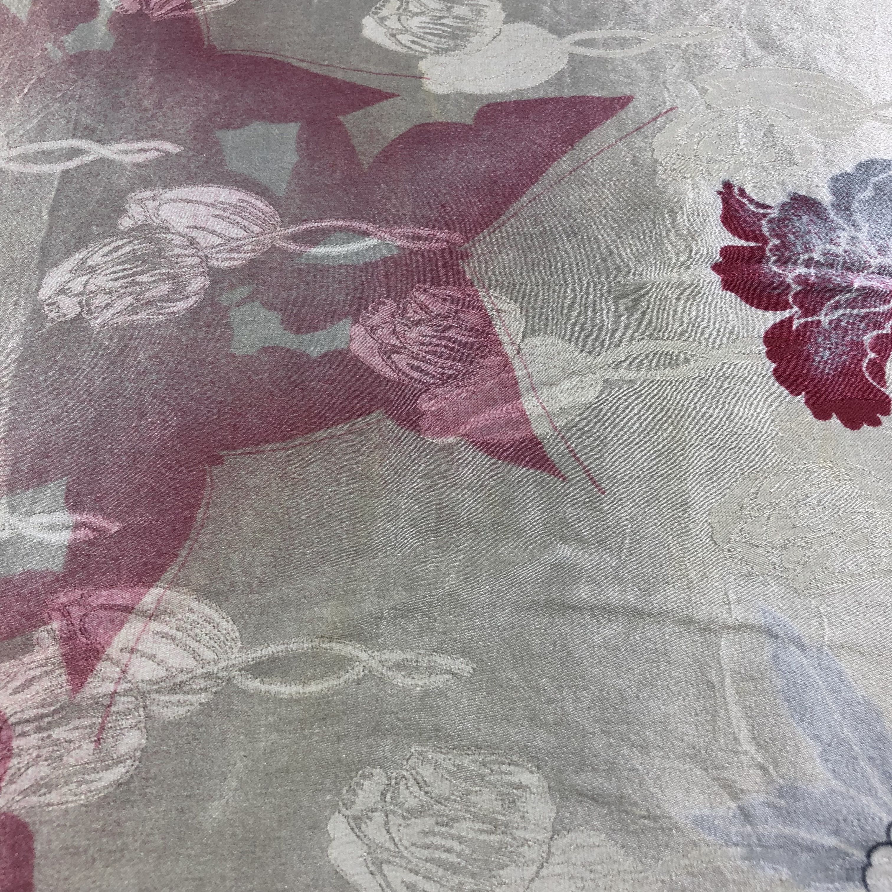 Vintage Vintage Chang Joh Floral Hand Rolled Silk Scarf M812 Size ONE SIZE - 10 Thumbnail