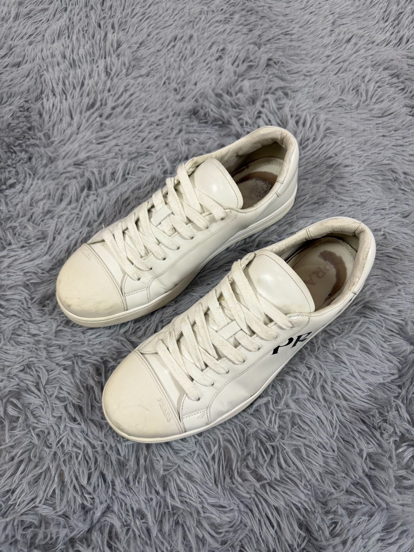 Prada Prada Retro White Lowtop Sneakers 43 Men Size US 10 / EU 43 - 1 Thumbnail