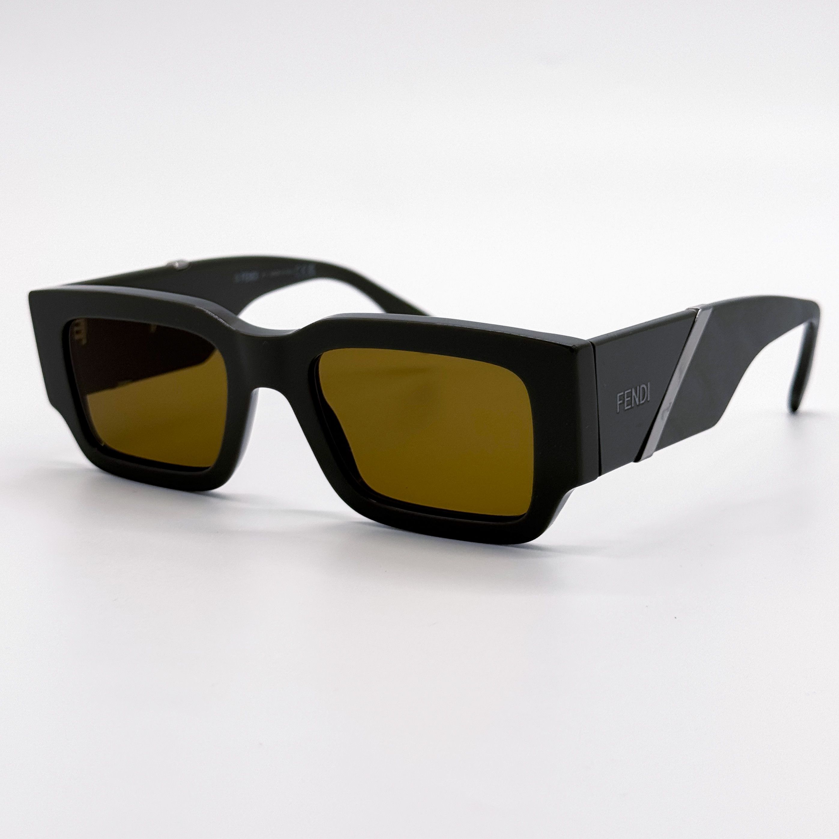 Fendi NEW FENDI FE40131I 20E SQUARE BROWN MEN SUNGLASSES FENDI Size ONE SIZE - 2 Thumbnail