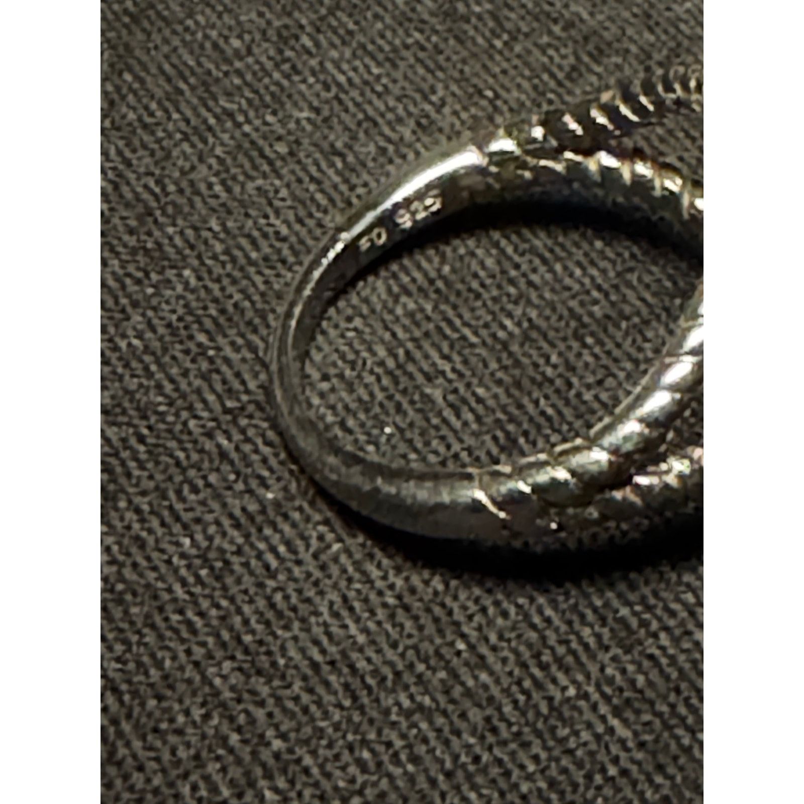 Other 925 Silver F.D. Felicia Design Coral Rope Design Size 6 Ring Size ONE SIZE - 5 Thumbnail