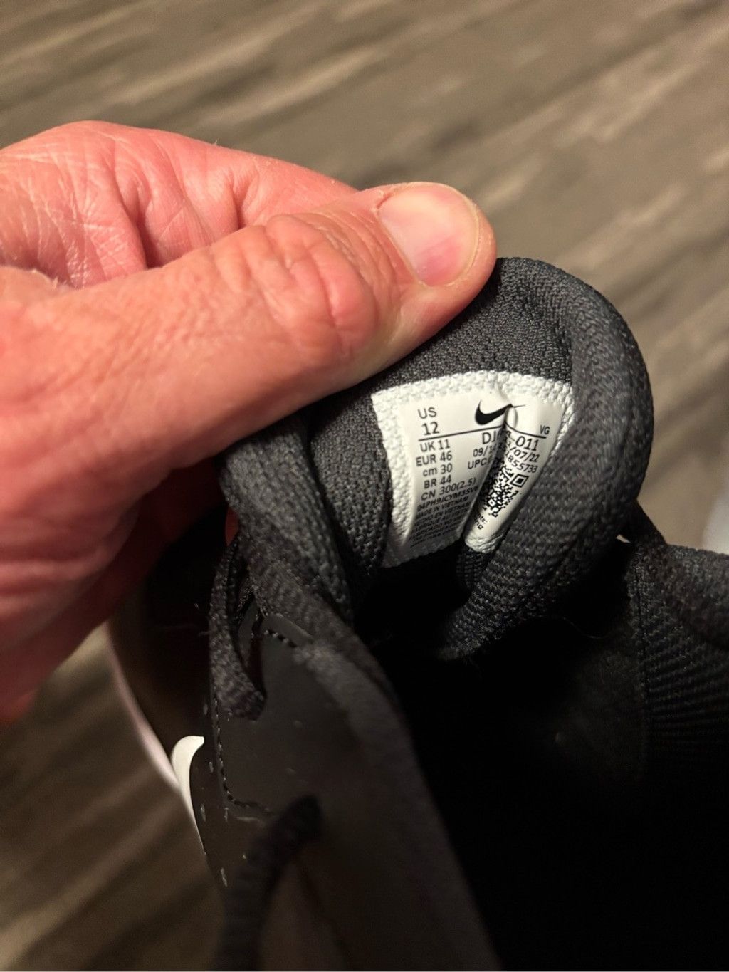 Nike Nike Black and White Men's Fastflex Baseball Cleats Size US 12 / EU 45 - 6 Thumbnail
