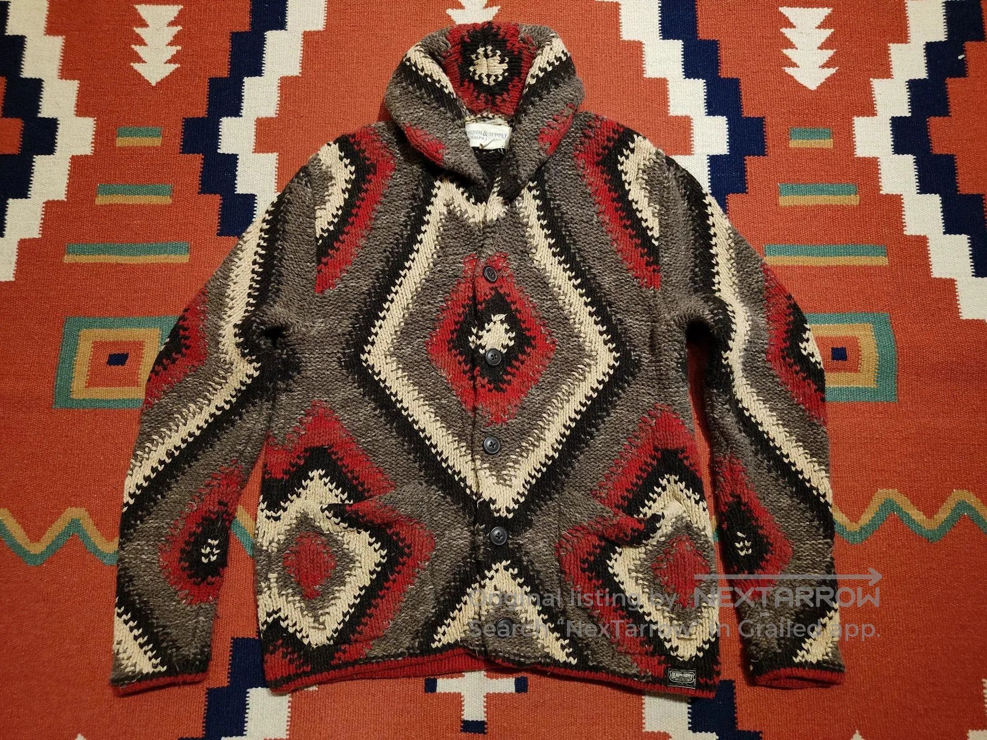 RRL Ralph Lauren Polo Ralph Lauren Navajo Zip-Up Sweater. Size US M / EU 48-50 / 2 - 1 Thumbnail