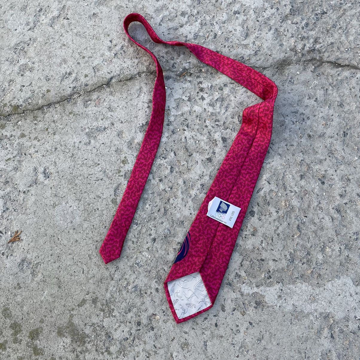 USA Olympics × Vintage Vintage Lillehammer 90s Tie Silk Y2K Style USA Olimpik Size ONE SIZE - 2 Thumbnail