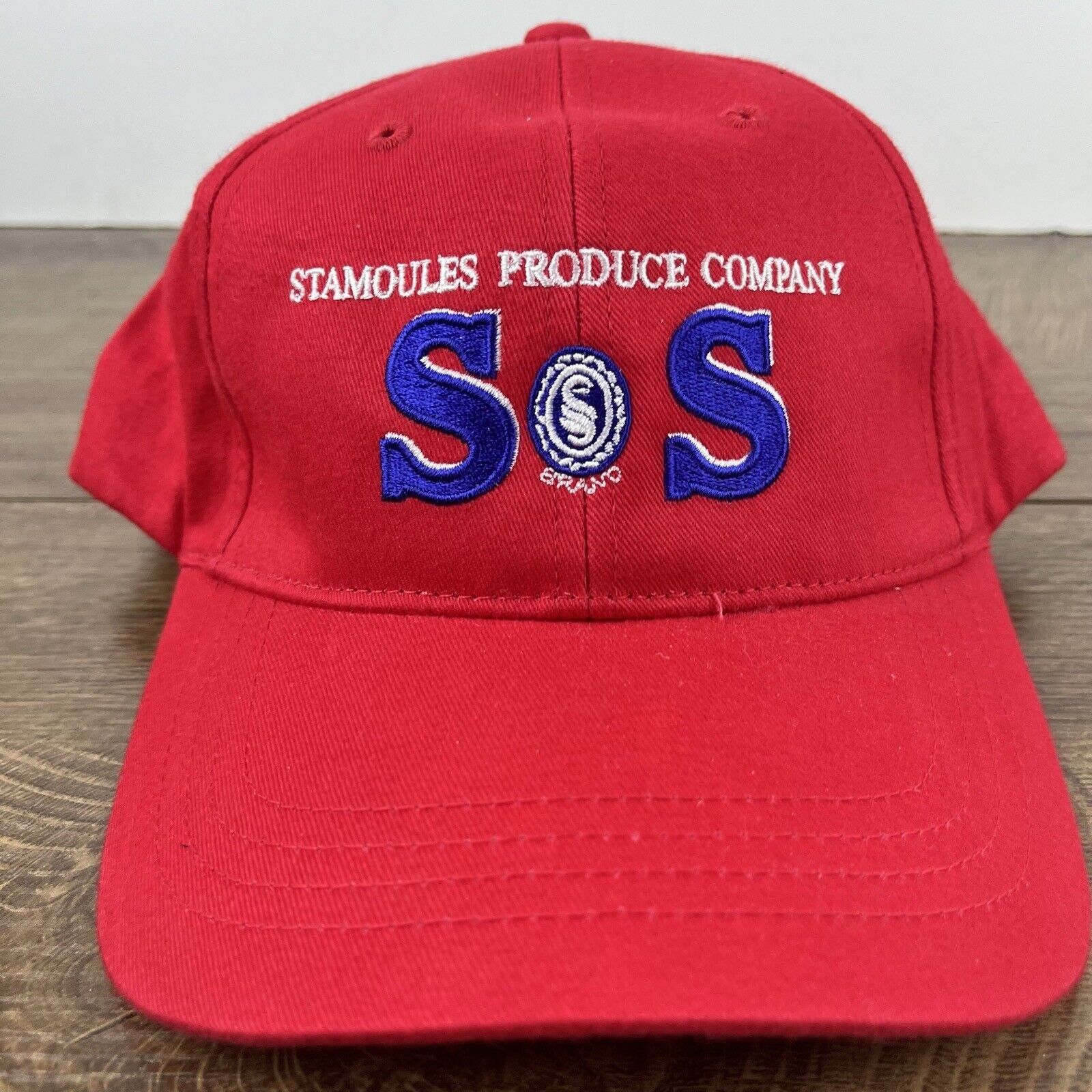 Other Stomoules Produce Hat SOS Hat Red Cap Hat Adjustable Hat Red Size ONE SIZE - 5 Thumbnail