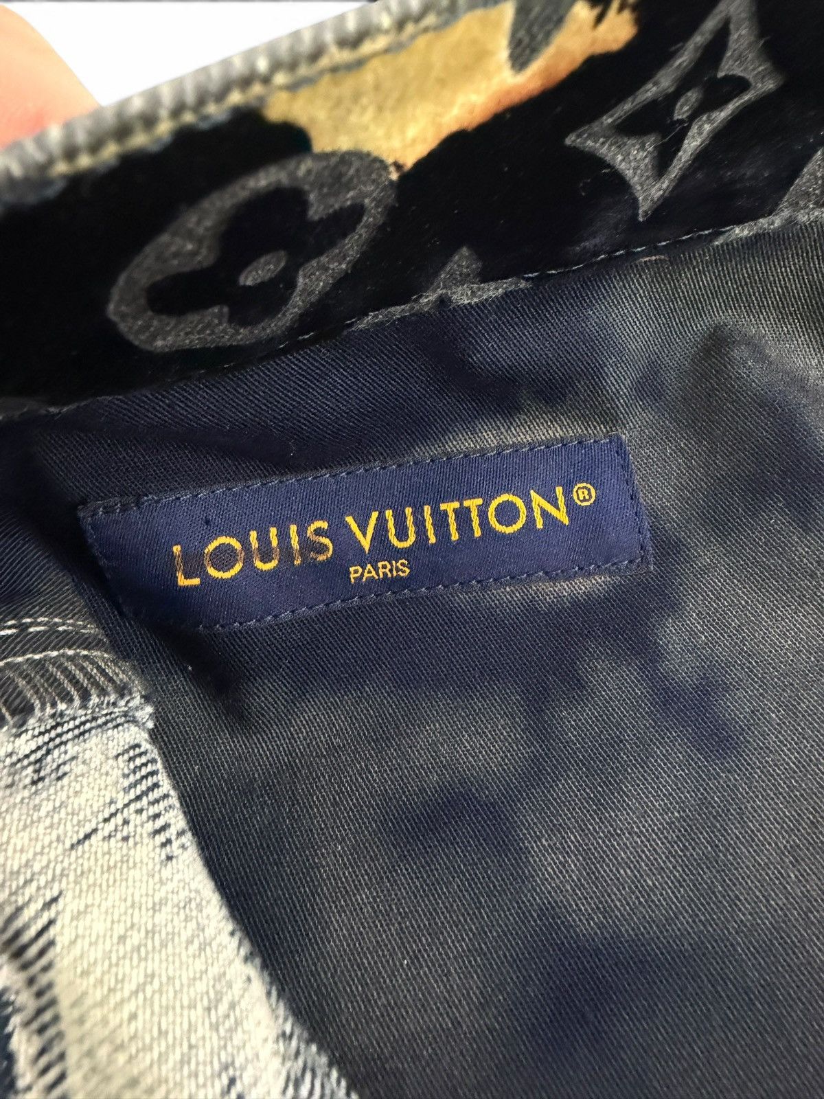 Louis Vuitton Louis Vuitton Fire Cloud Denim Monogram Jeans Size US 38 / EU 54 - 8 Thumbnail