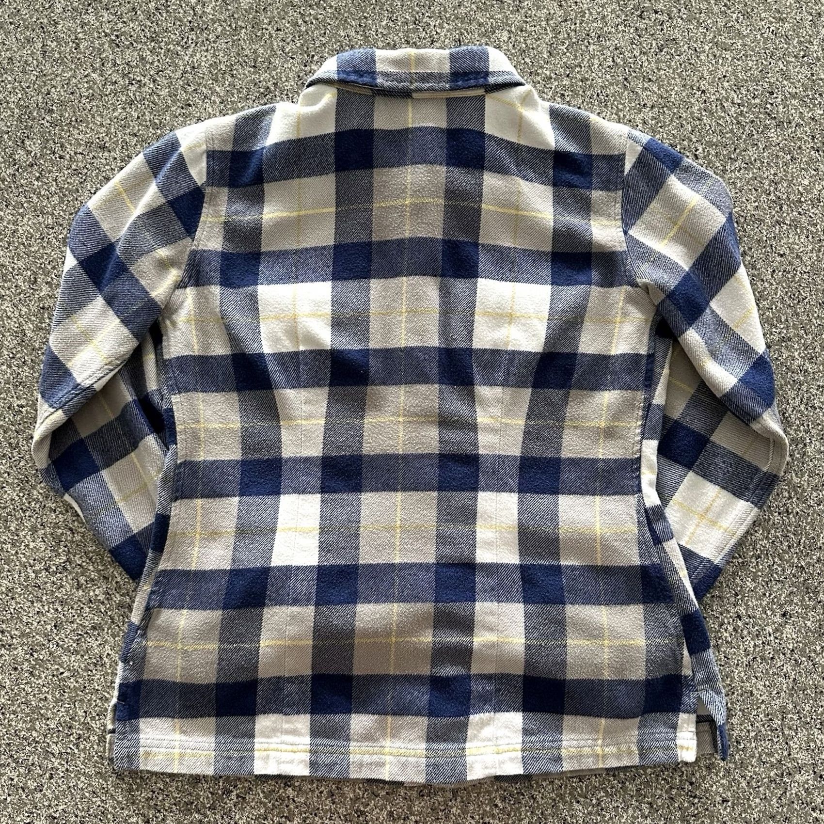 Patagonia Patagonia Flannel Shirt Womens 4 Blue Grey Plaid Fjord 100% Organic Cotton Size S / US 4 / IT 40 - 4 Thumbnail