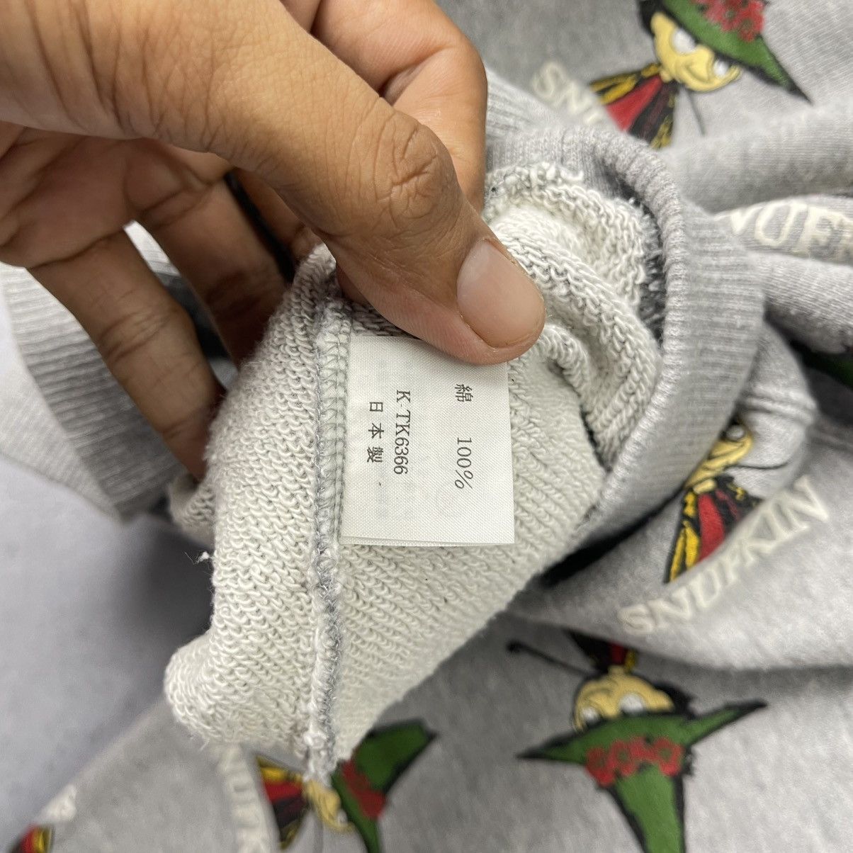 Japanese Brand Vintage Moomin Snufkin AOP Polo Sweatshirt Size US M / EU 48-50 / 2 - 8 Thumbnail
