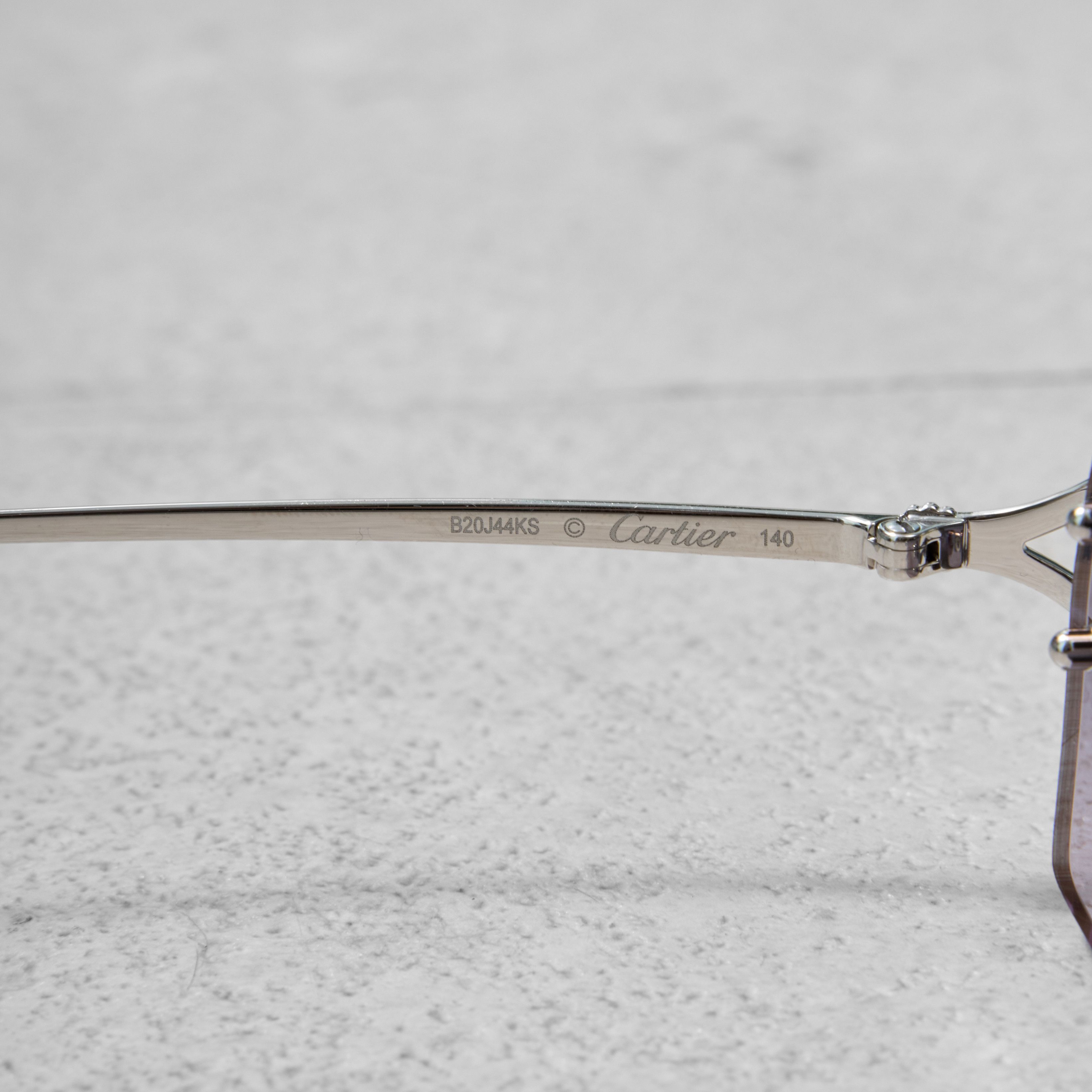 Cartier Lilac Smoke CARTIER CT0550S 003 Size ONE SIZE - 6 Thumbnail