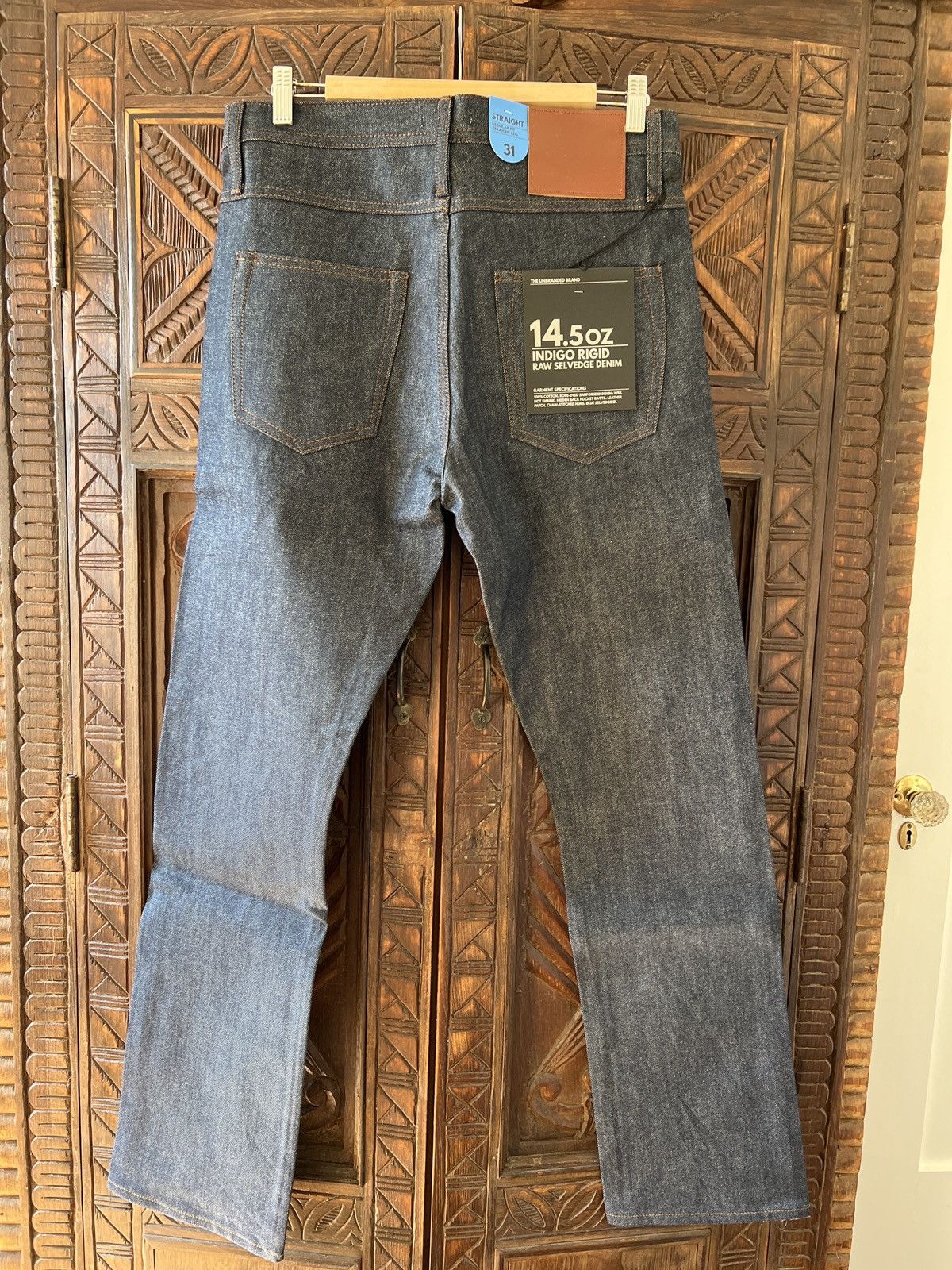 The Unbranded Brand UB301 Straight Fit 14.5oz Size US 31 - 6 Thumbnail