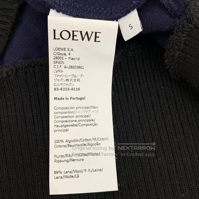 Loewe Loewe Multicolor Logo Embroidered Cotton Knit Sweater Size S / US 4 / IT 40 - 6 Thumbnail