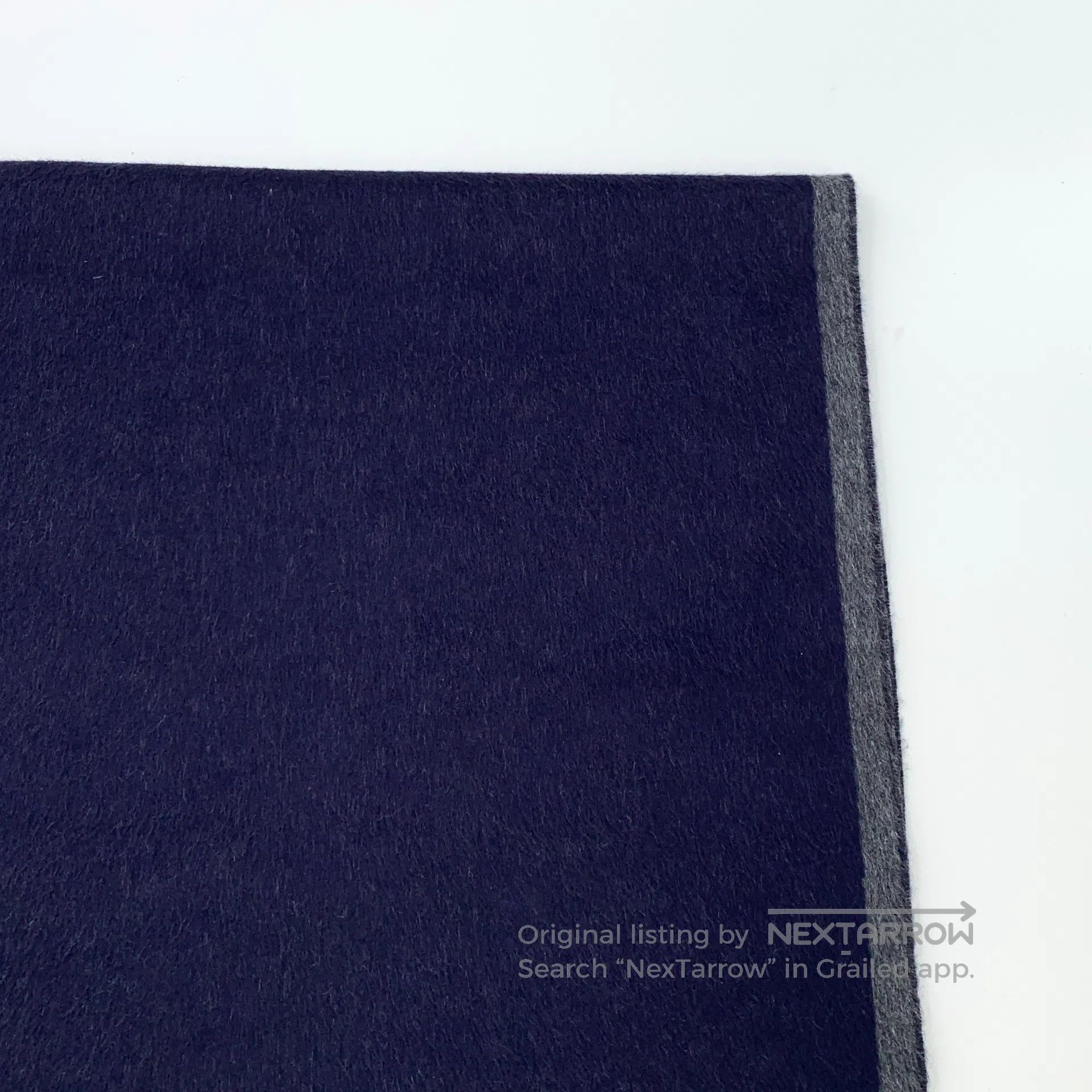 Dior Dior Dark Blue CD Letter Embroidered Silk Fringe Scarf| Size ONE SIZE - 3 Thumbnail