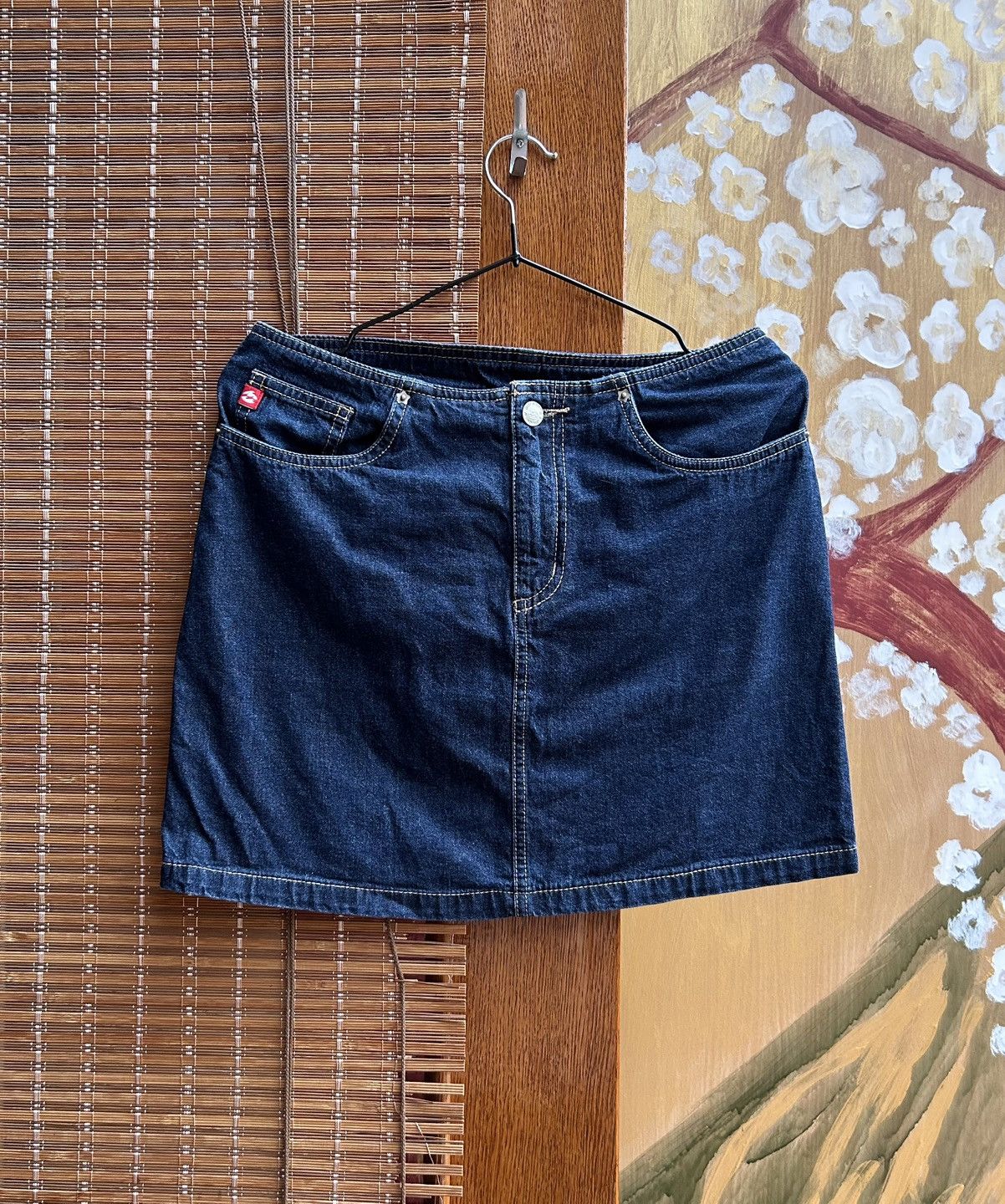Billabong Y2K Billabong Denim Mini Skirt Size 8 Embroidered Logo Size 27" / US 4 / IT 40 - 3 Thumbnail